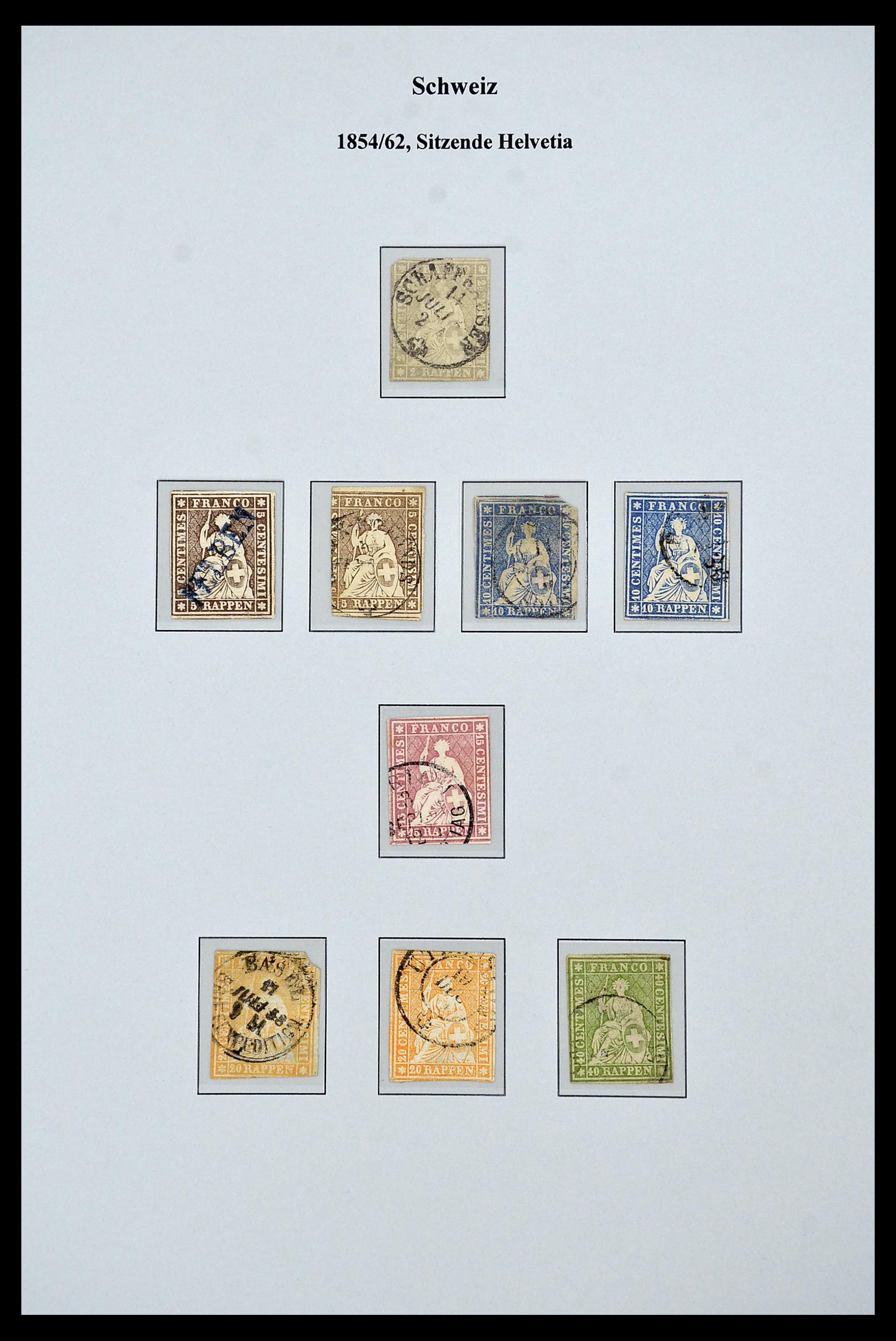 34244 016 - Postzegelverzameling 34244 Zwitserland 1822(!)-1989.