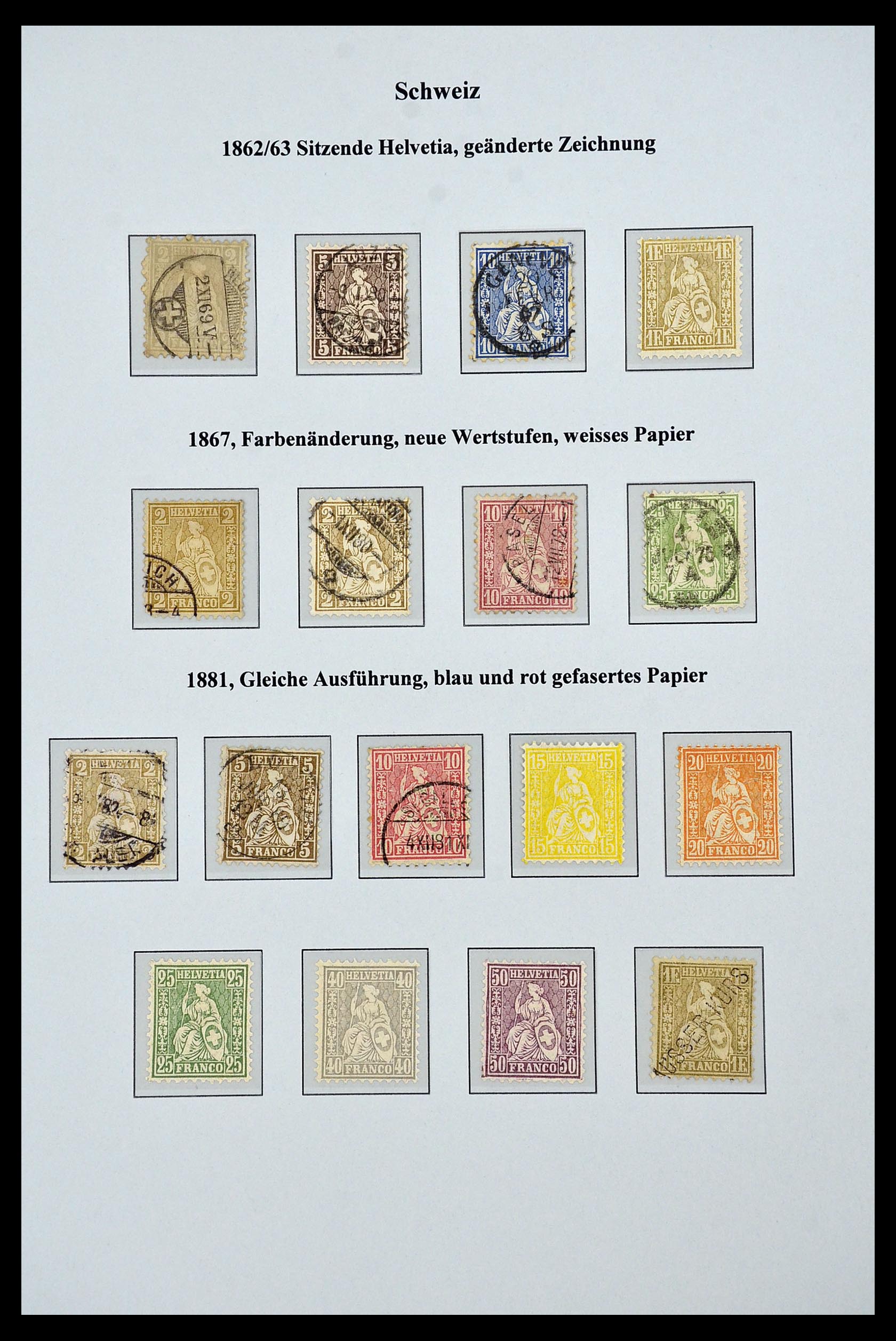 34244 017 - Stamp collection 34244 Switzerland 1822(!)-1989.