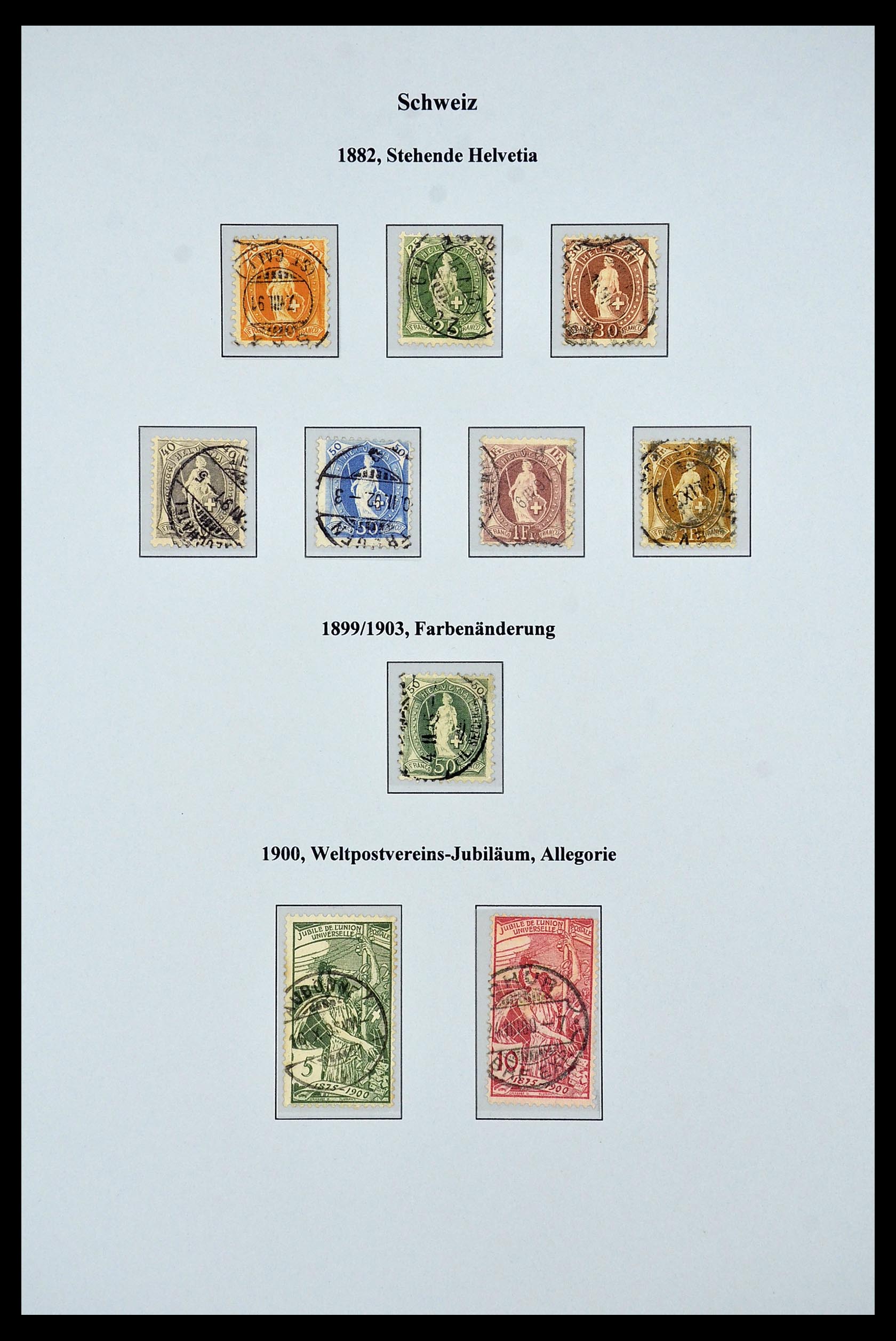 34244 029 - Postzegelverzameling 34244 Zwitserland 1822(!)-1989.