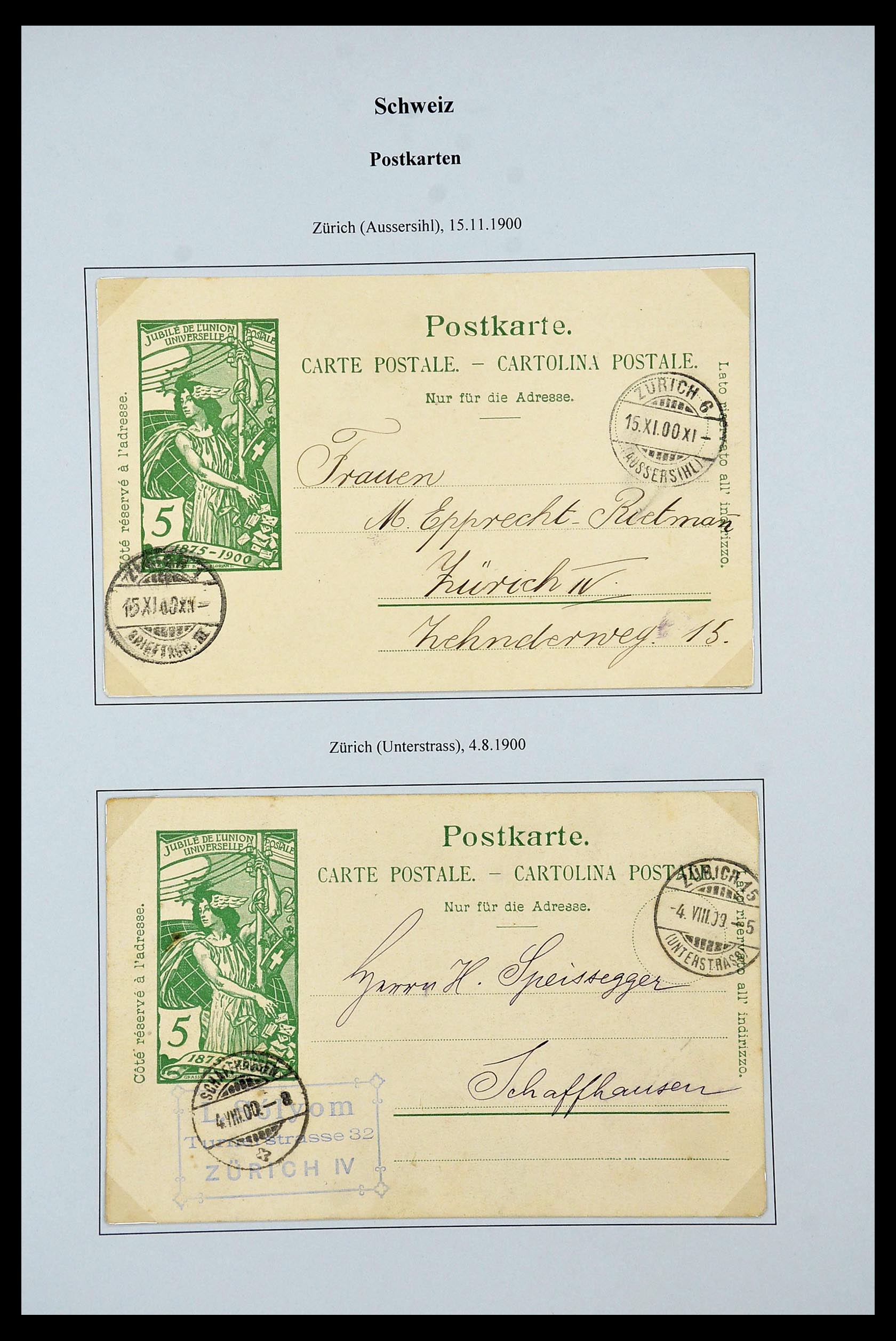 34244 031 - Postzegelverzameling 34244 Zwitserland 1822(!)-1989.