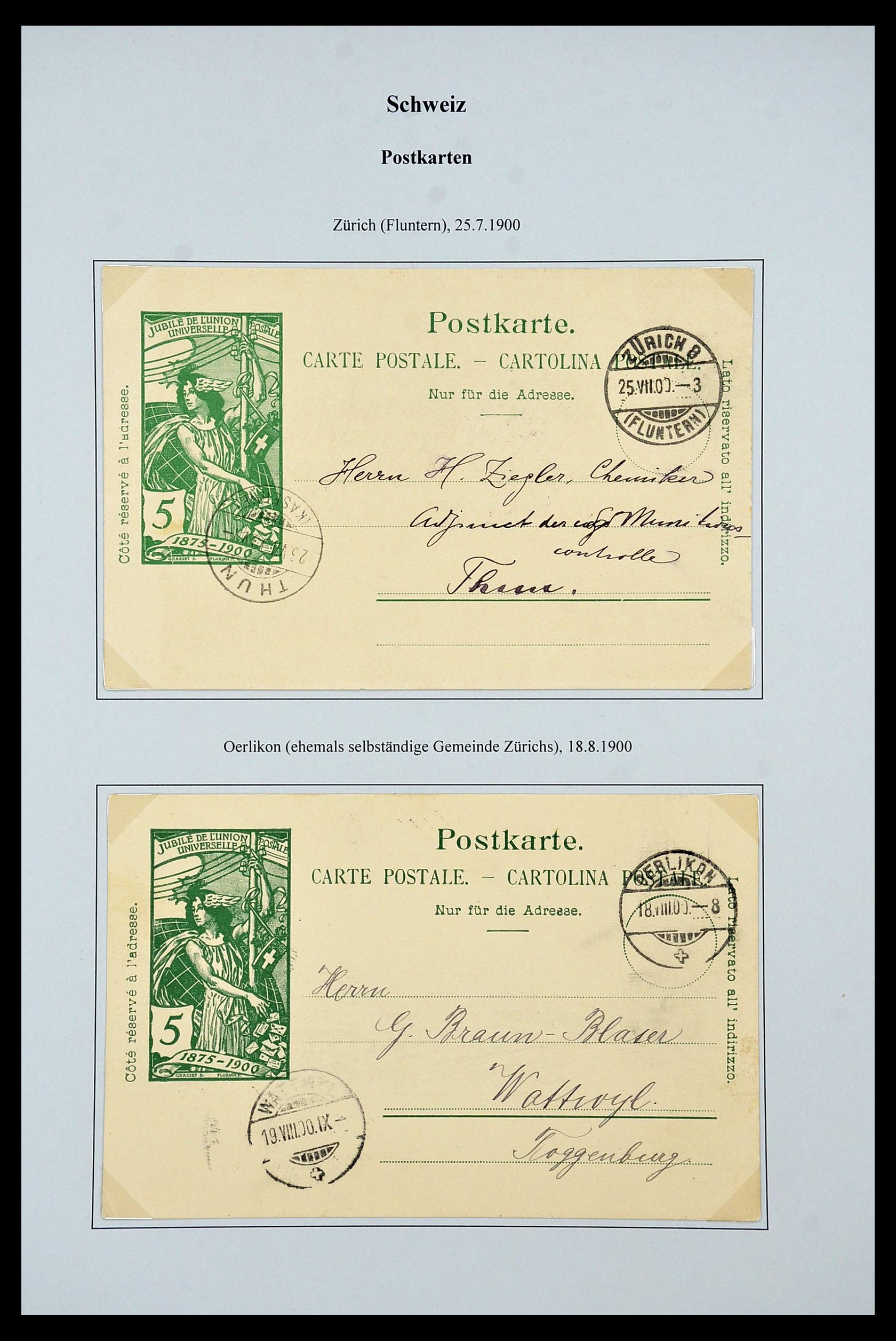 34244 032 - Postzegelverzameling 34244 Zwitserland 1822(!)-1989.