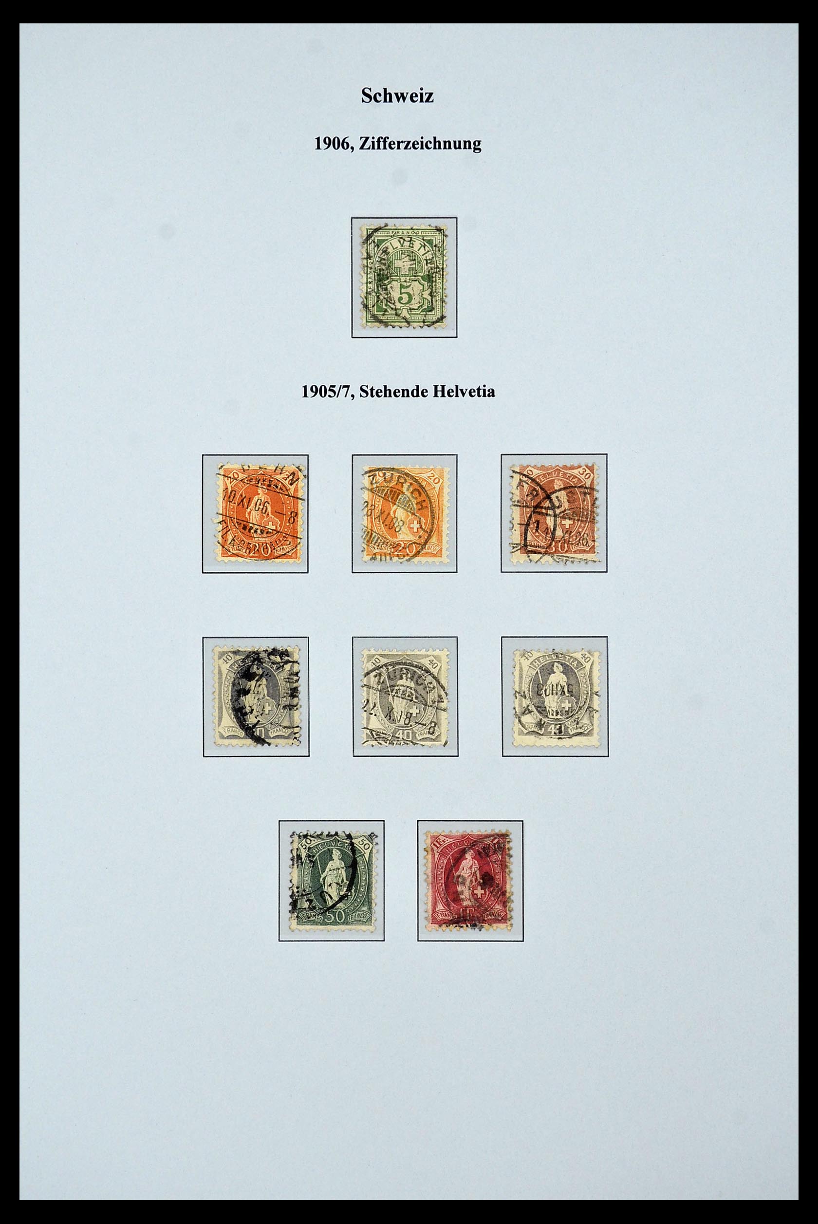 34244 033 - Postzegelverzameling 34244 Zwitserland 1822(!)-1989.
