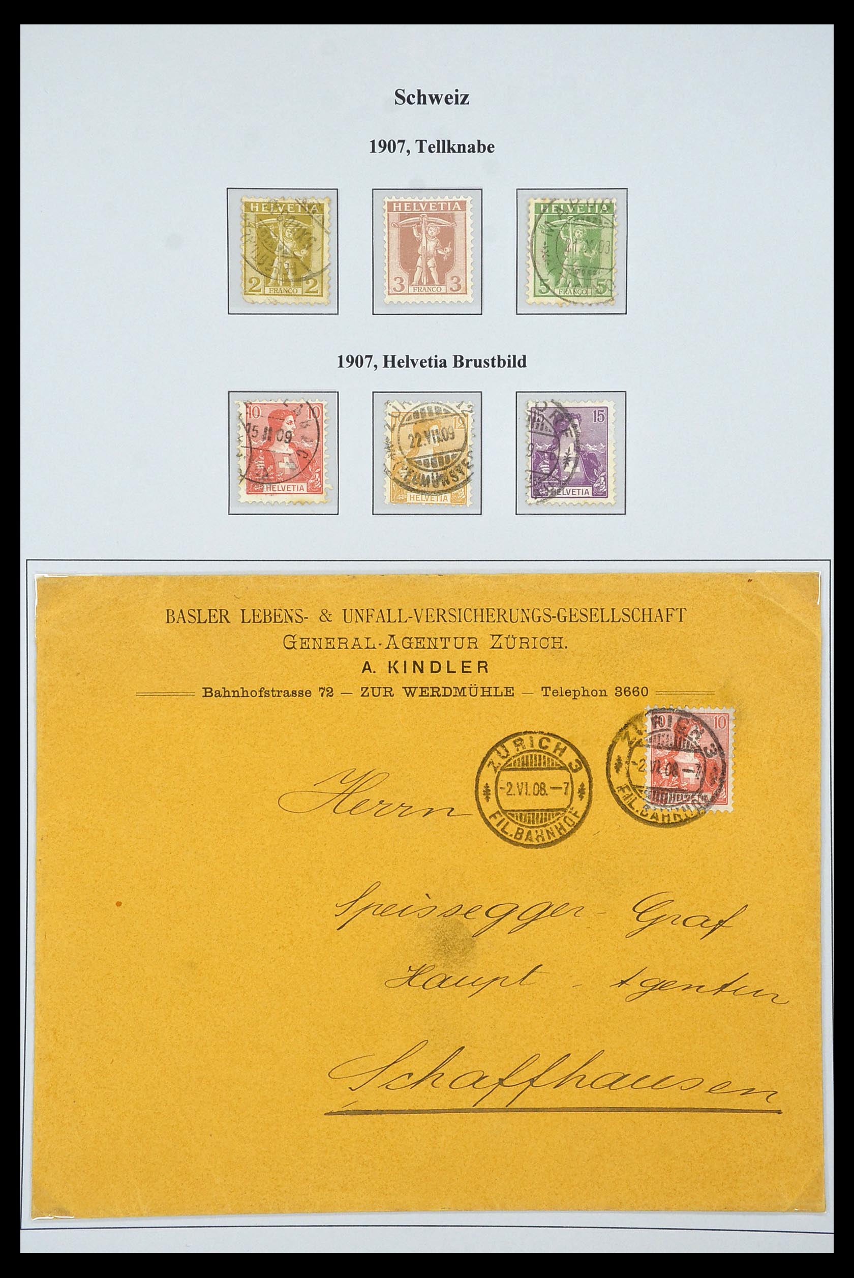 34244 040 - Postzegelverzameling 34244 Zwitserland 1822(!)-1989.