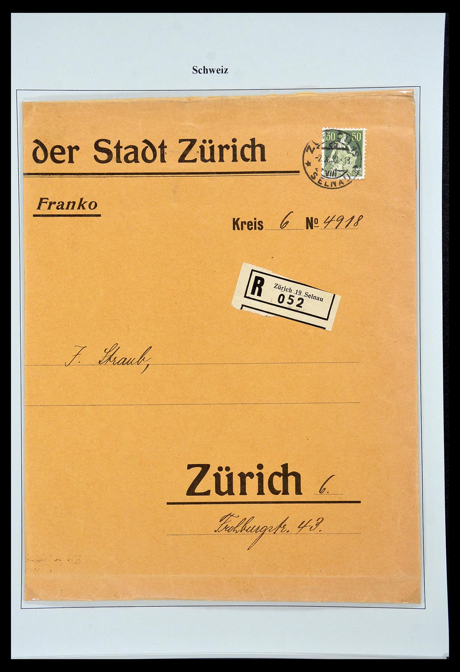 34244 046 - Postzegelverzameling 34244 Zwitserland 1822(!)-1989.