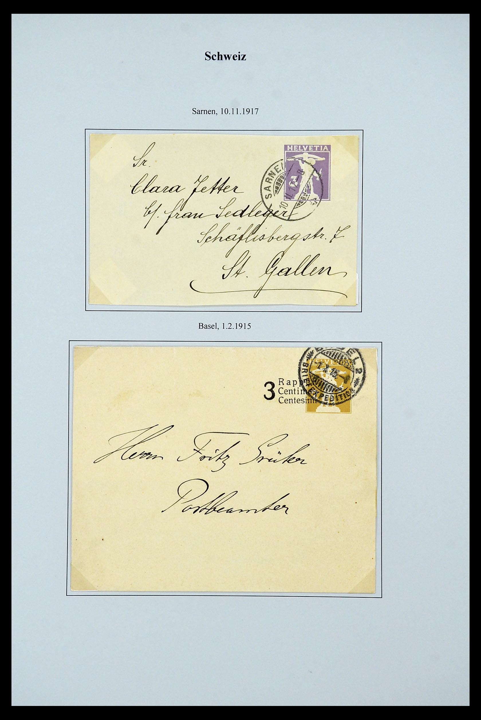 34244 053 - Postzegelverzameling 34244 Zwitserland 1822(!)-1989.