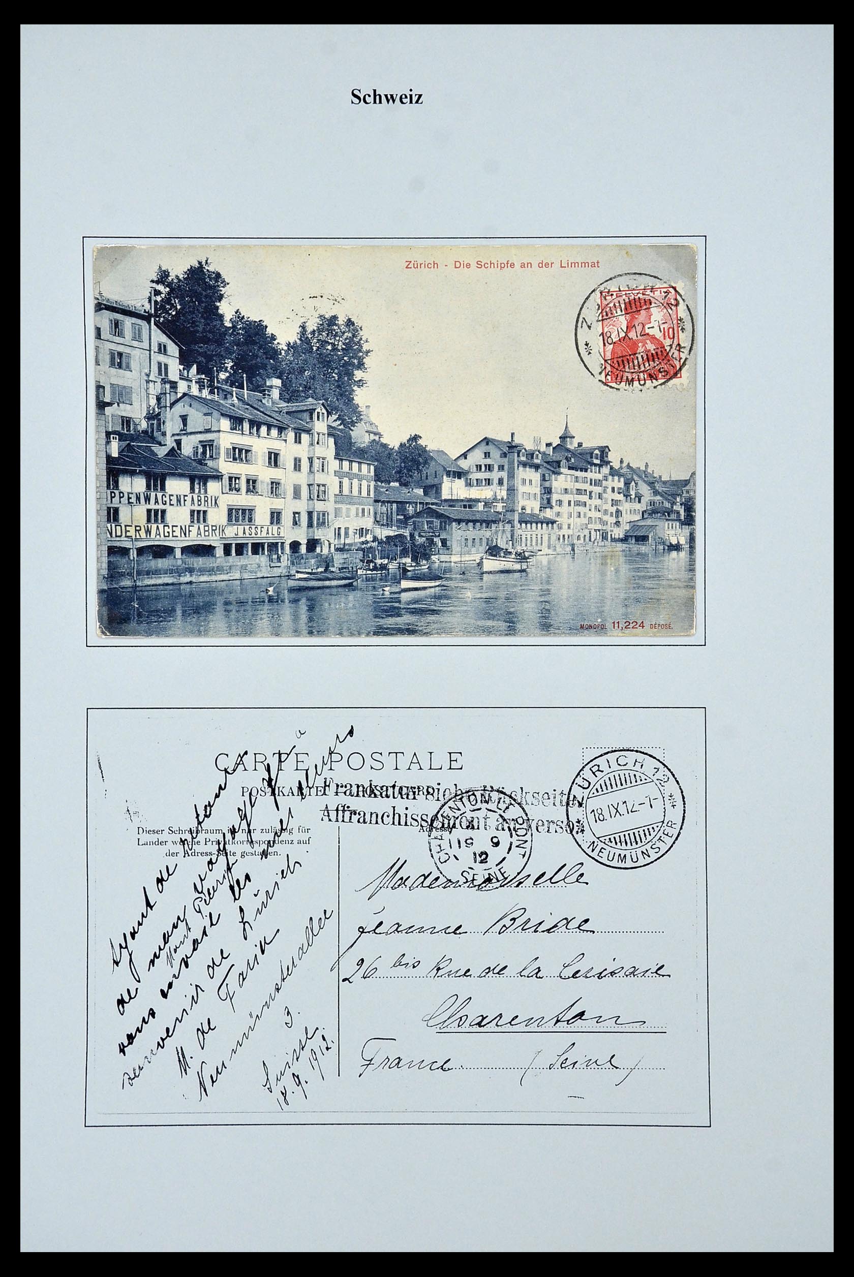 34244 058 - Stamp collection 34244 Switzerland 1822(!)-1989.