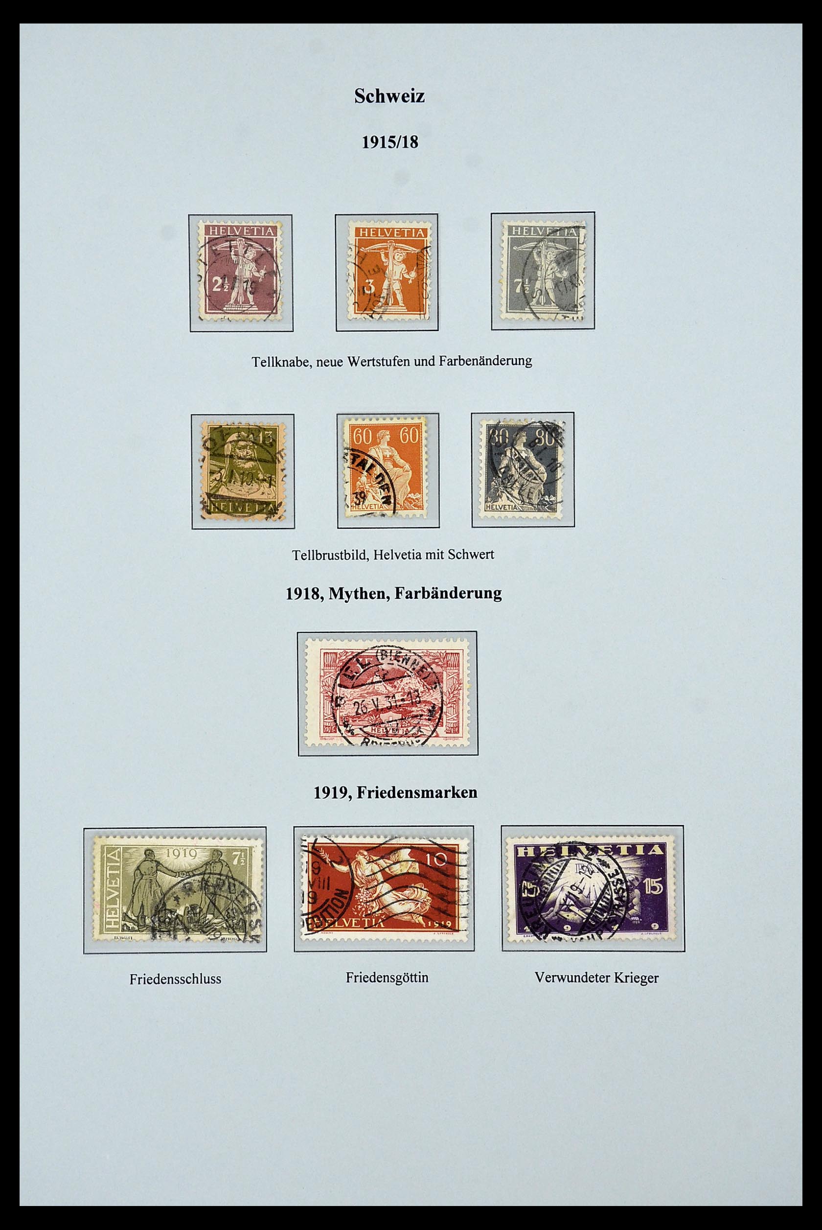 34244 064 - Stamp collection 34244 Switzerland 1822(!)-1989.