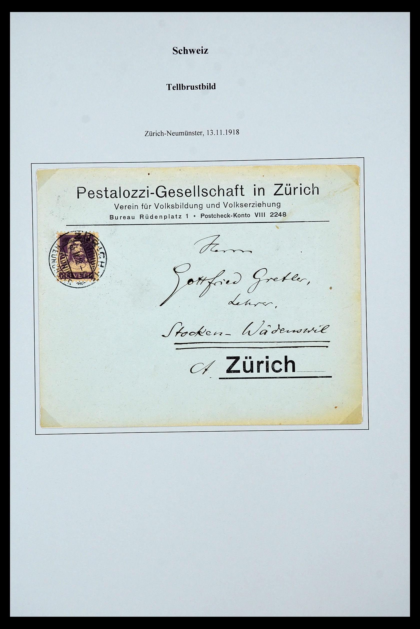 34244 069 - Stamp collection 34244 Switzerland 1822(!)-1989.