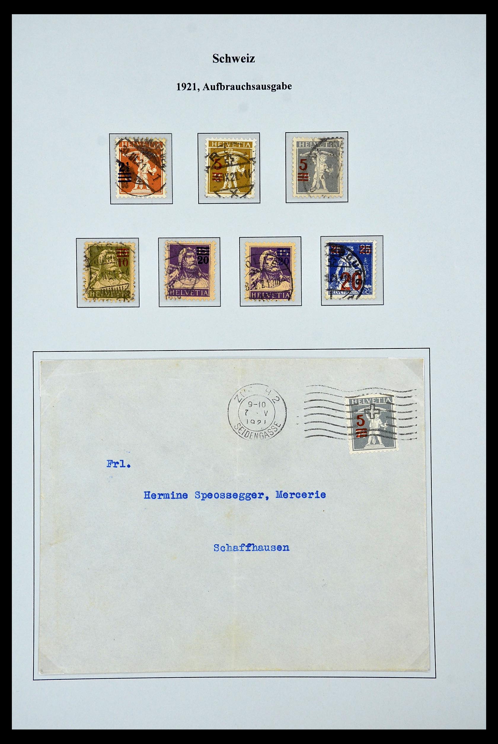 34244 070 - Postzegelverzameling 34244 Zwitserland 1822(!)-1989.