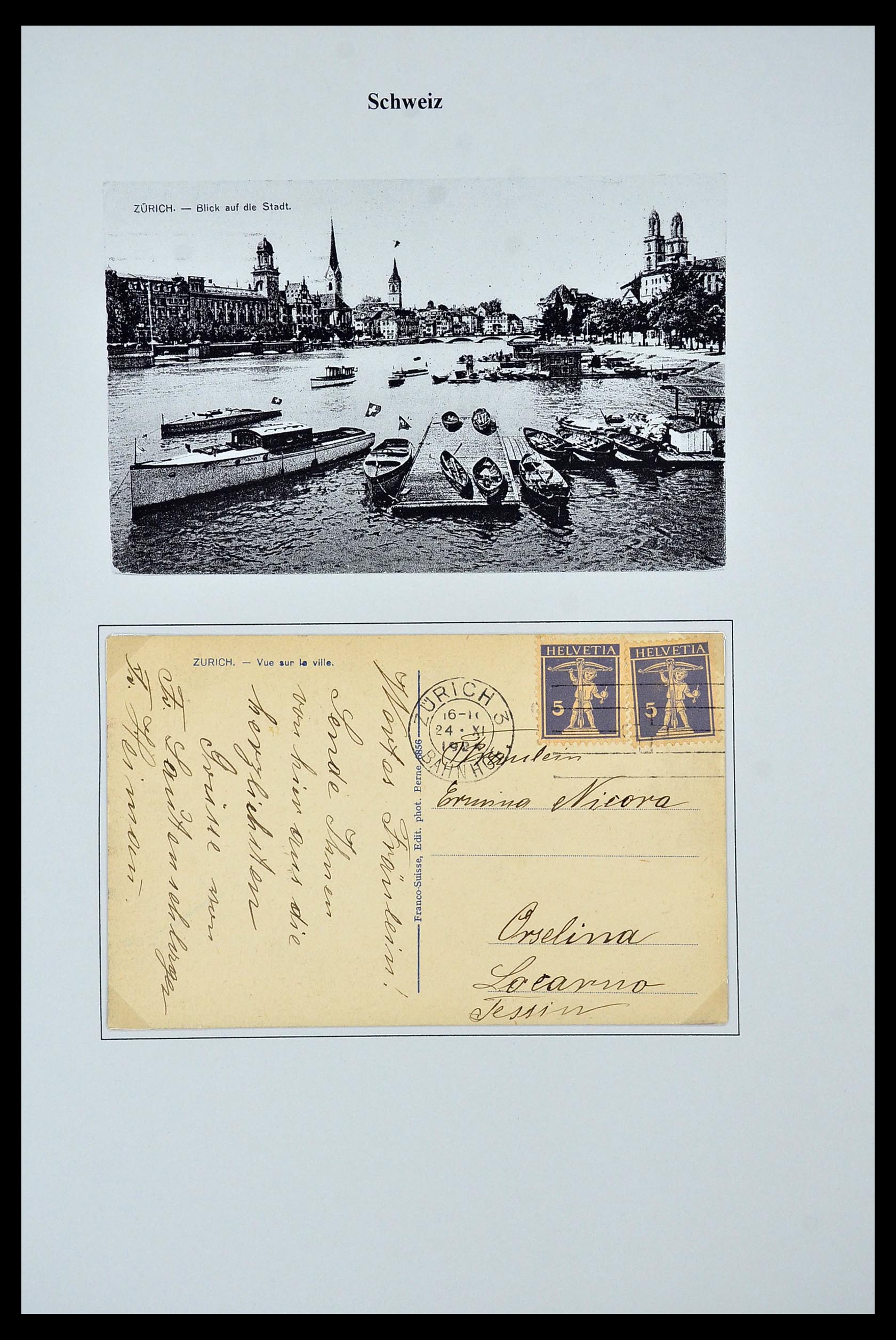 34244 074 - Postzegelverzameling 34244 Zwitserland 1822(!)-1989.