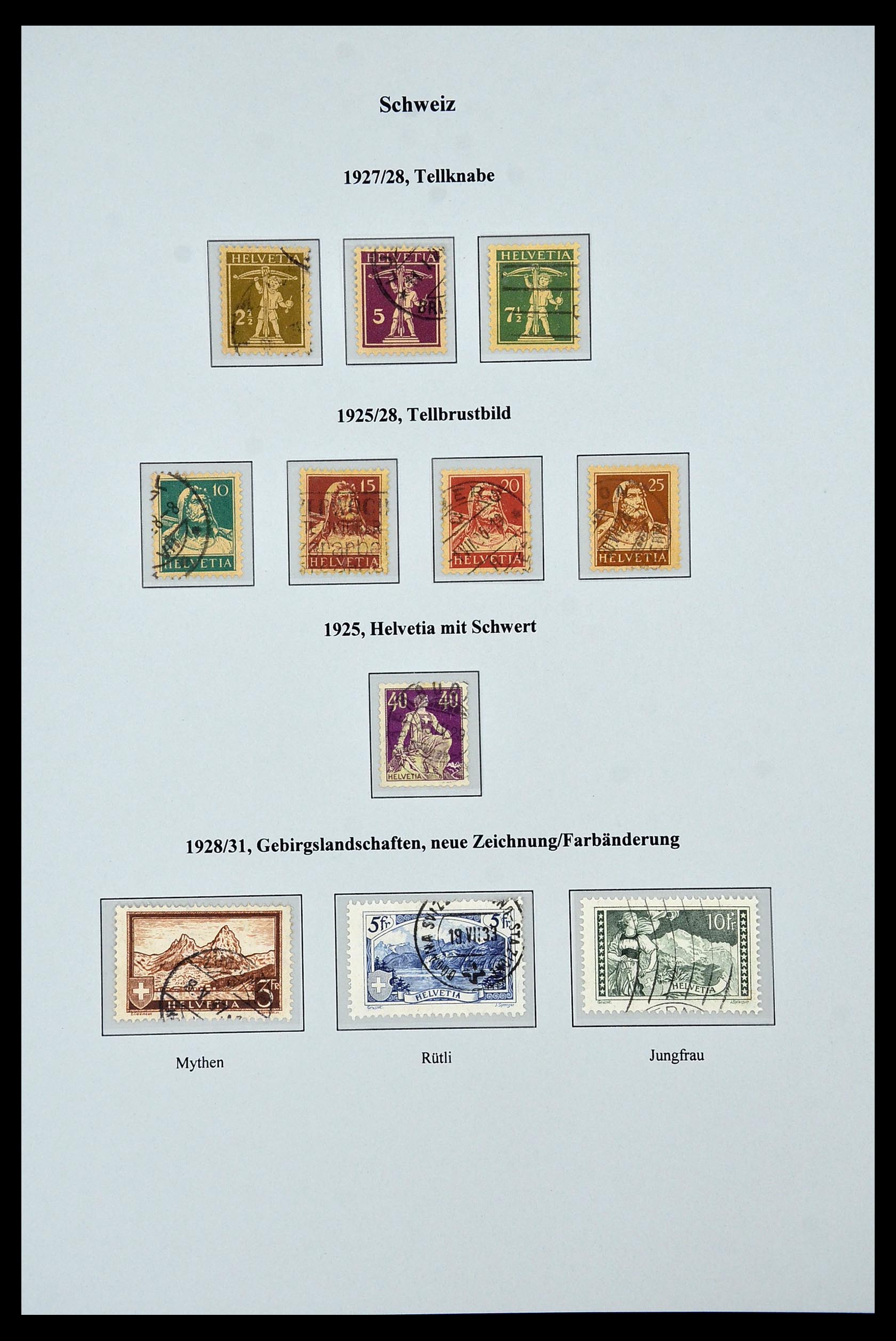 34244 078 - Postzegelverzameling 34244 Zwitserland 1822(!)-1989.