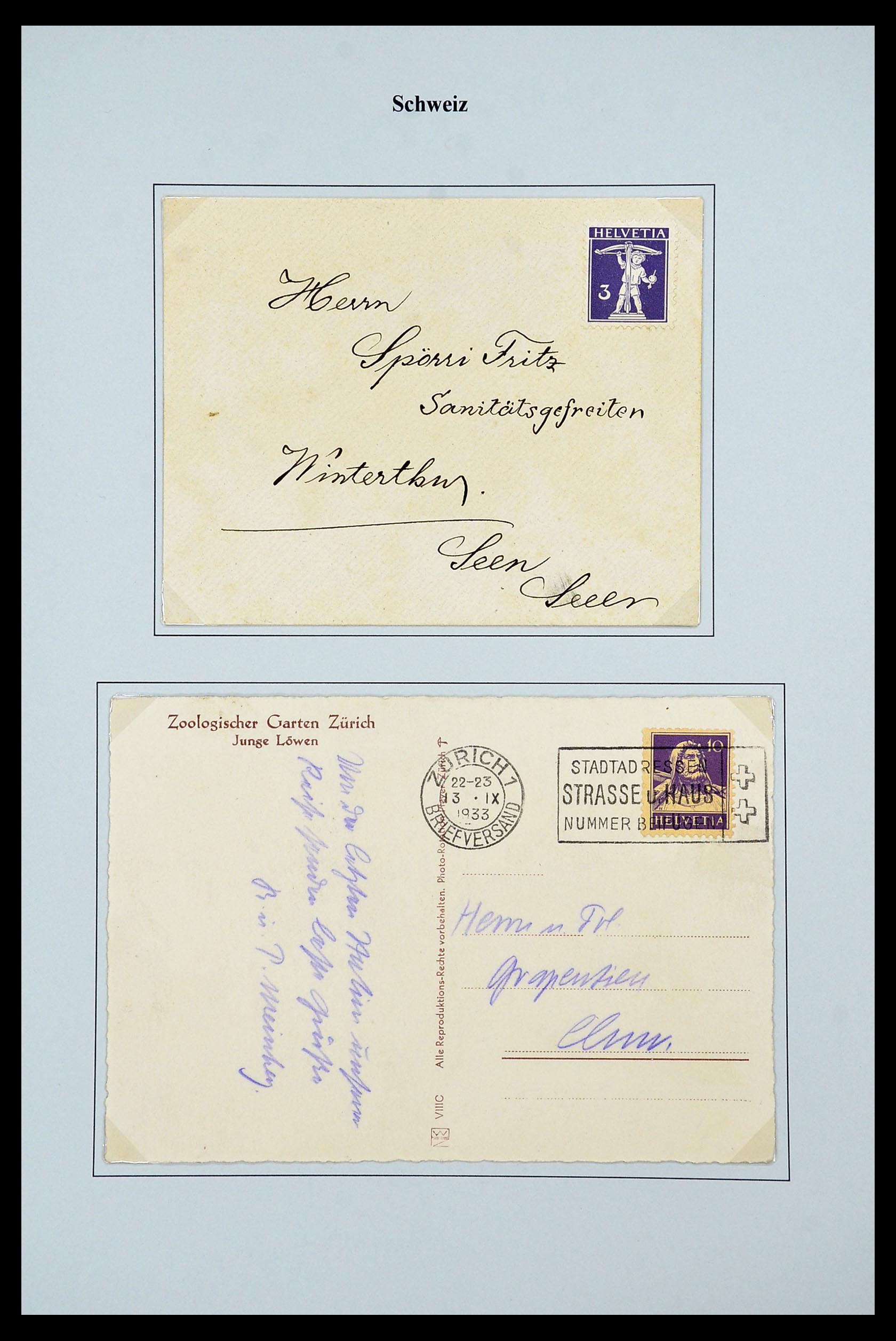 34244 088 - Postzegelverzameling 34244 Zwitserland 1822(!)-1989.