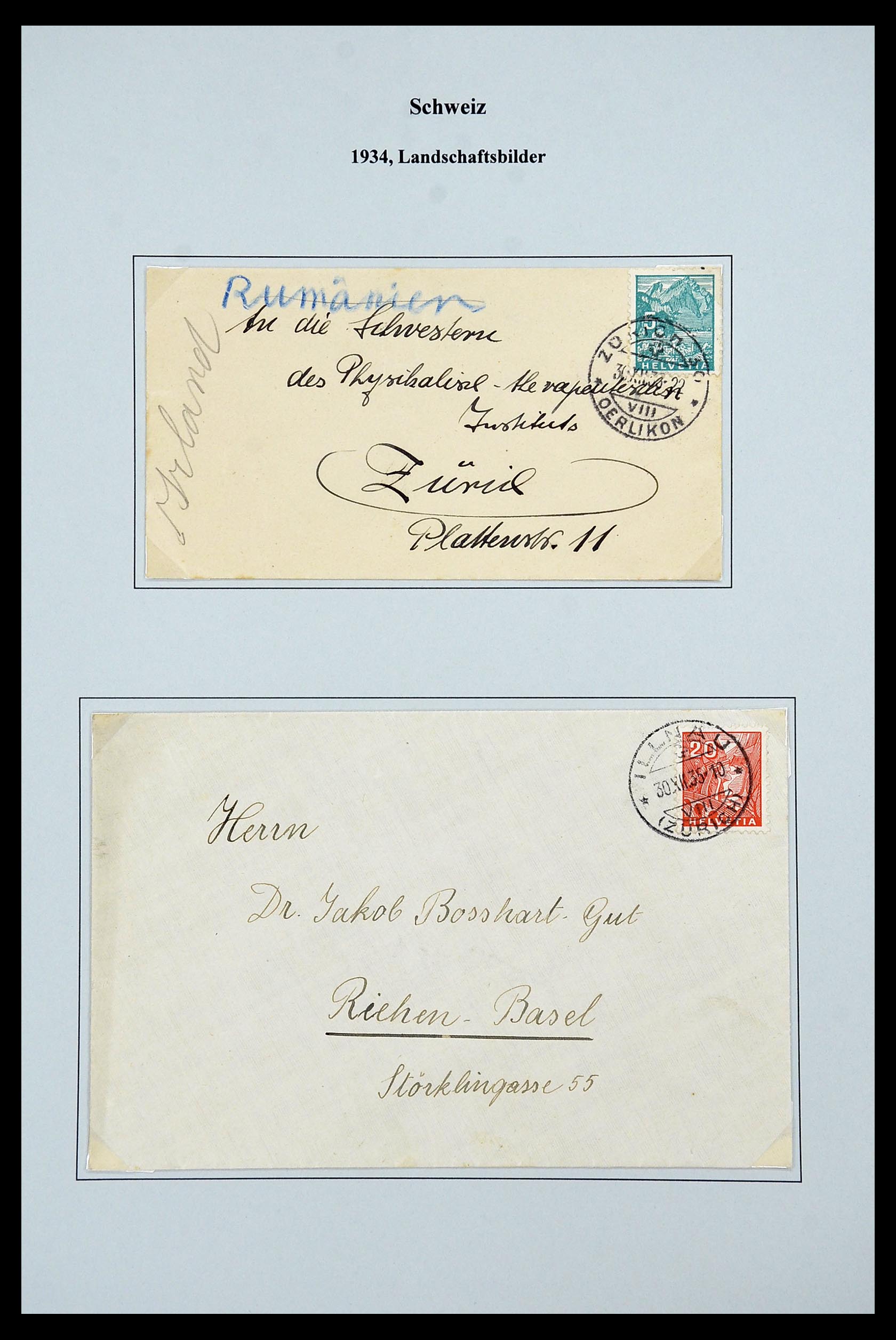 34244 093 - Stamp collection 34244 Switzerland 1822(!)-1989.