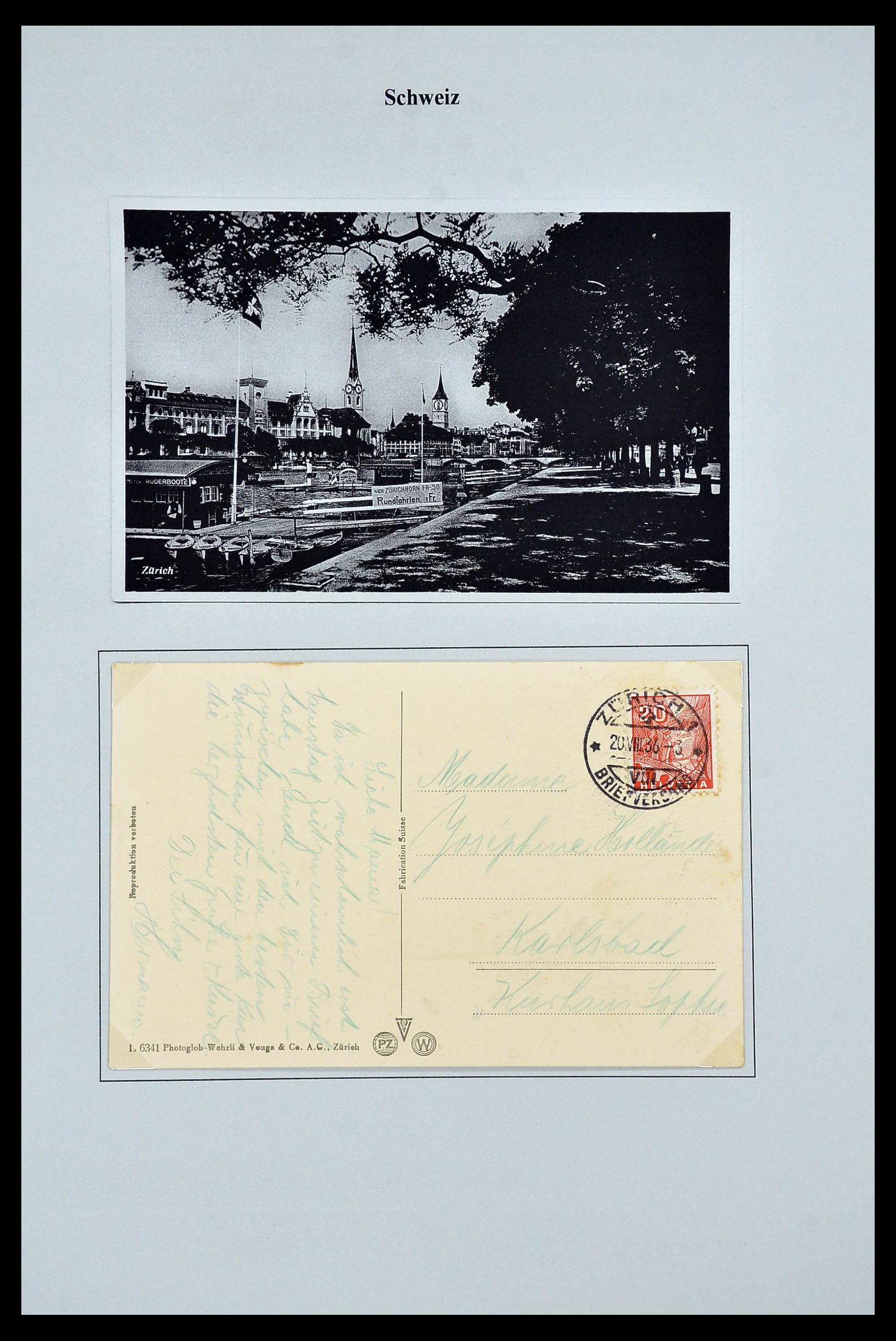 34244 094 - Postzegelverzameling 34244 Zwitserland 1822(!)-1989.