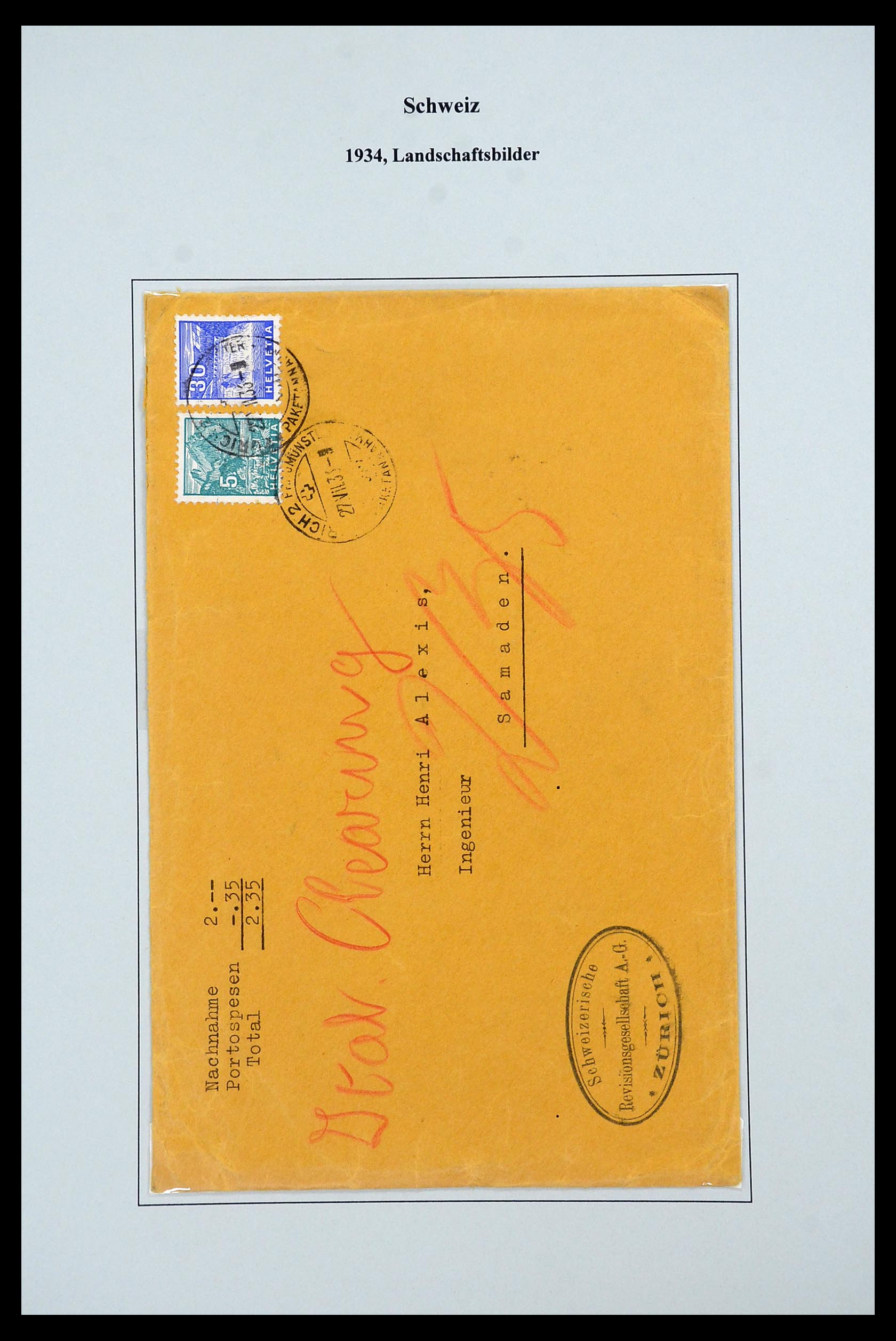 34244 095 - Stamp collection 34244 Switzerland 1822(!)-1989.