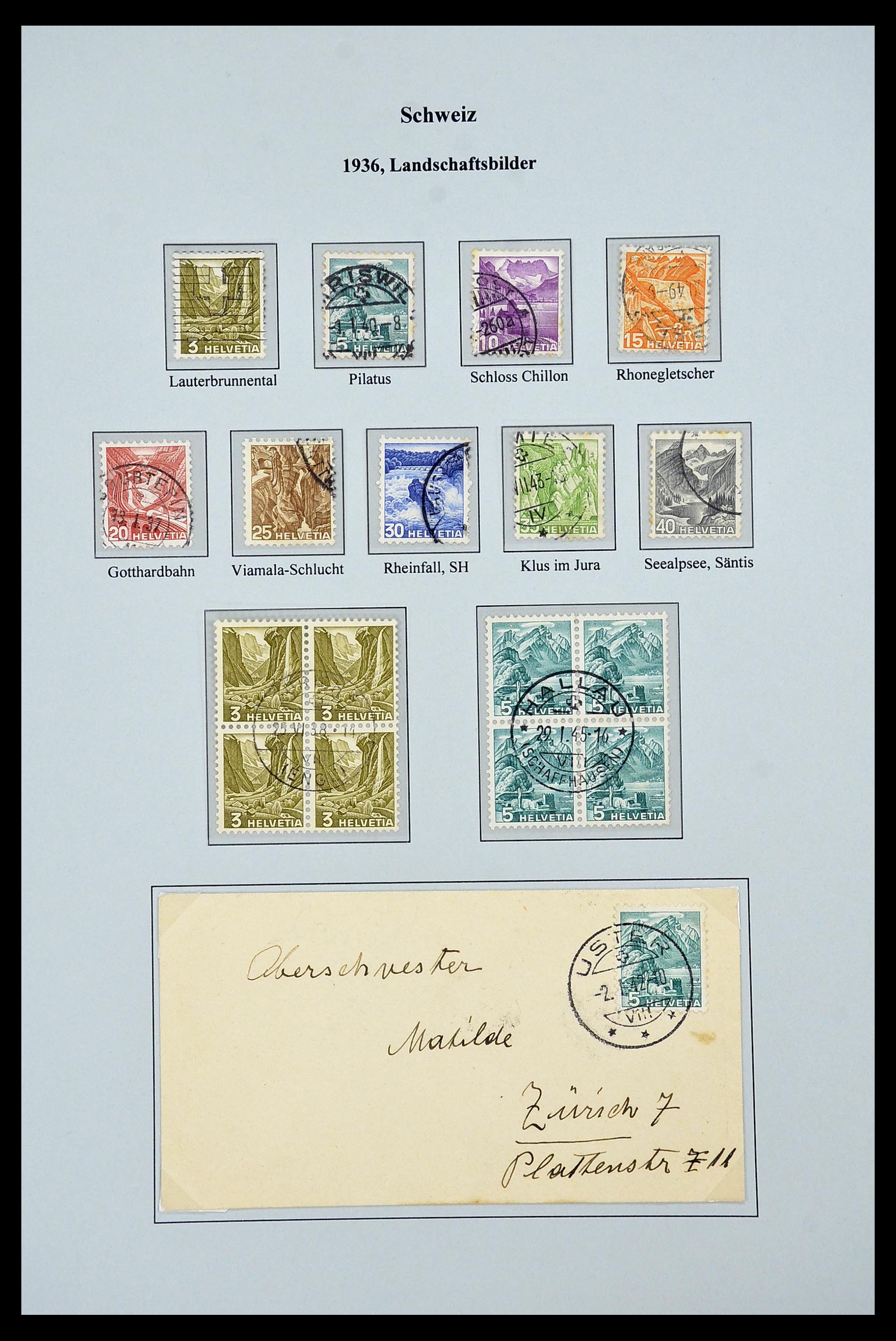 34244 096 - Postzegelverzameling 34244 Zwitserland 1822(!)-1989.