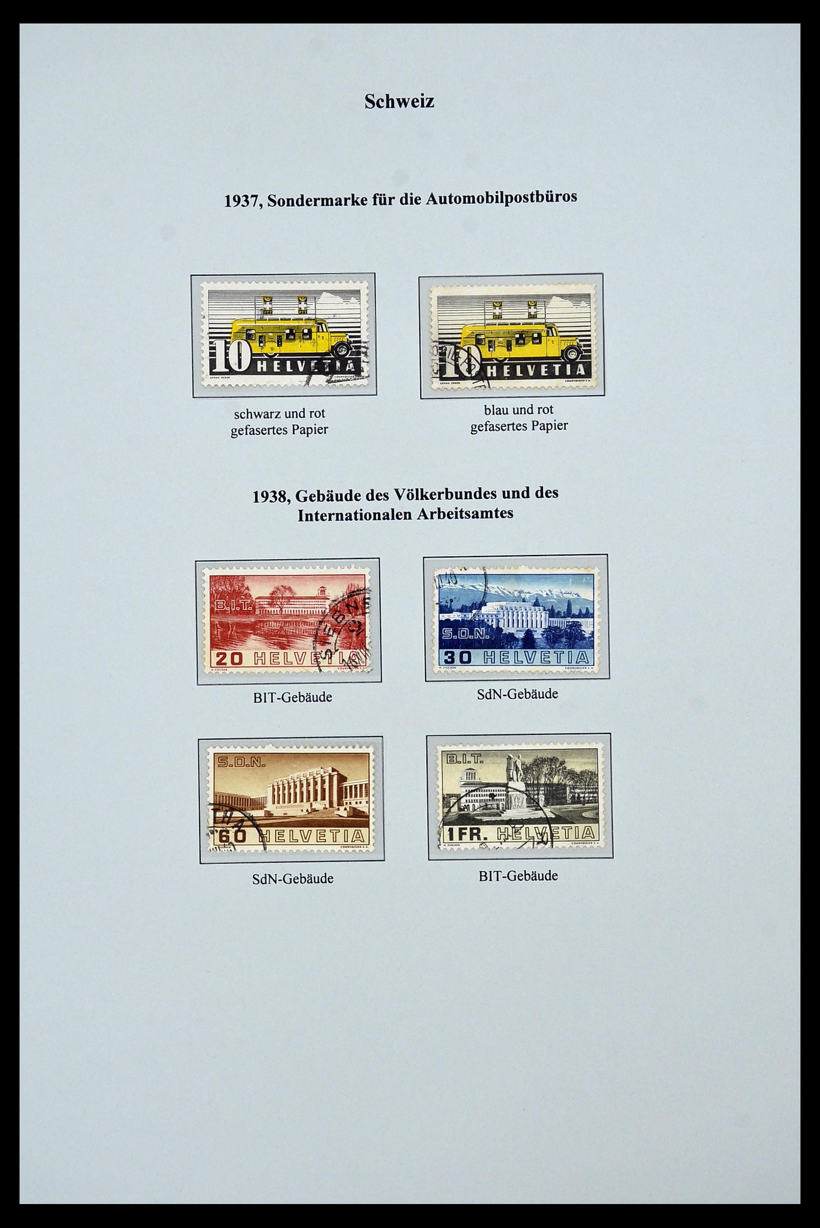 34244 097 - Postzegelverzameling 34244 Zwitserland 1822(!)-1989.