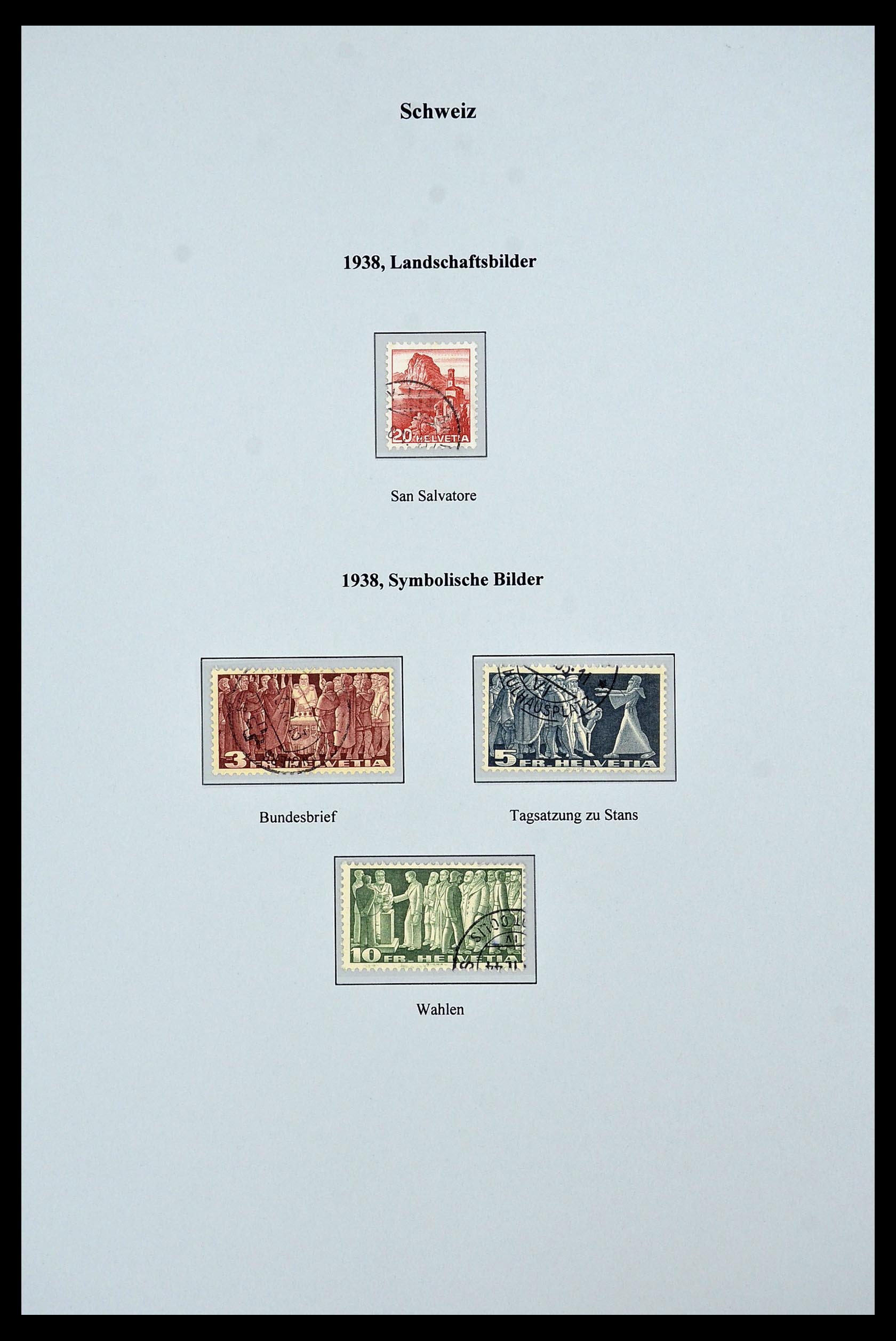 34244 098 - Postzegelverzameling 34244 Zwitserland 1822(!)-1989.