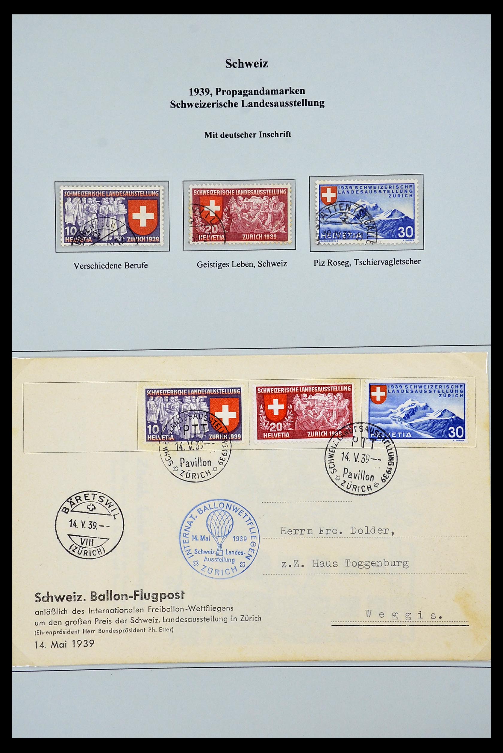 34244 099 - Postzegelverzameling 34244 Zwitserland 1822(!)-1989.