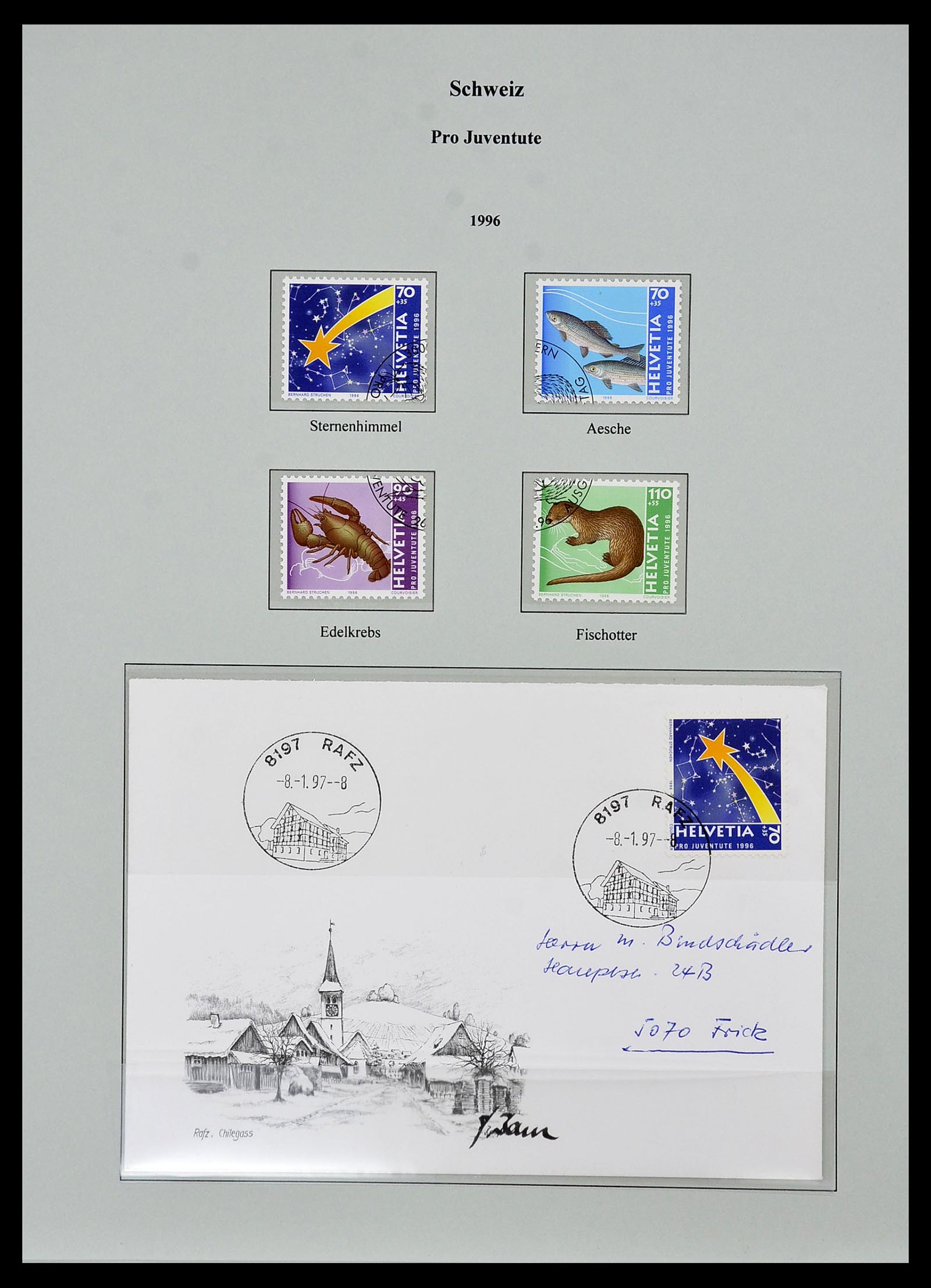 34244 424 - Stamp collection 34244 Switzerland 1822(!)-1989.