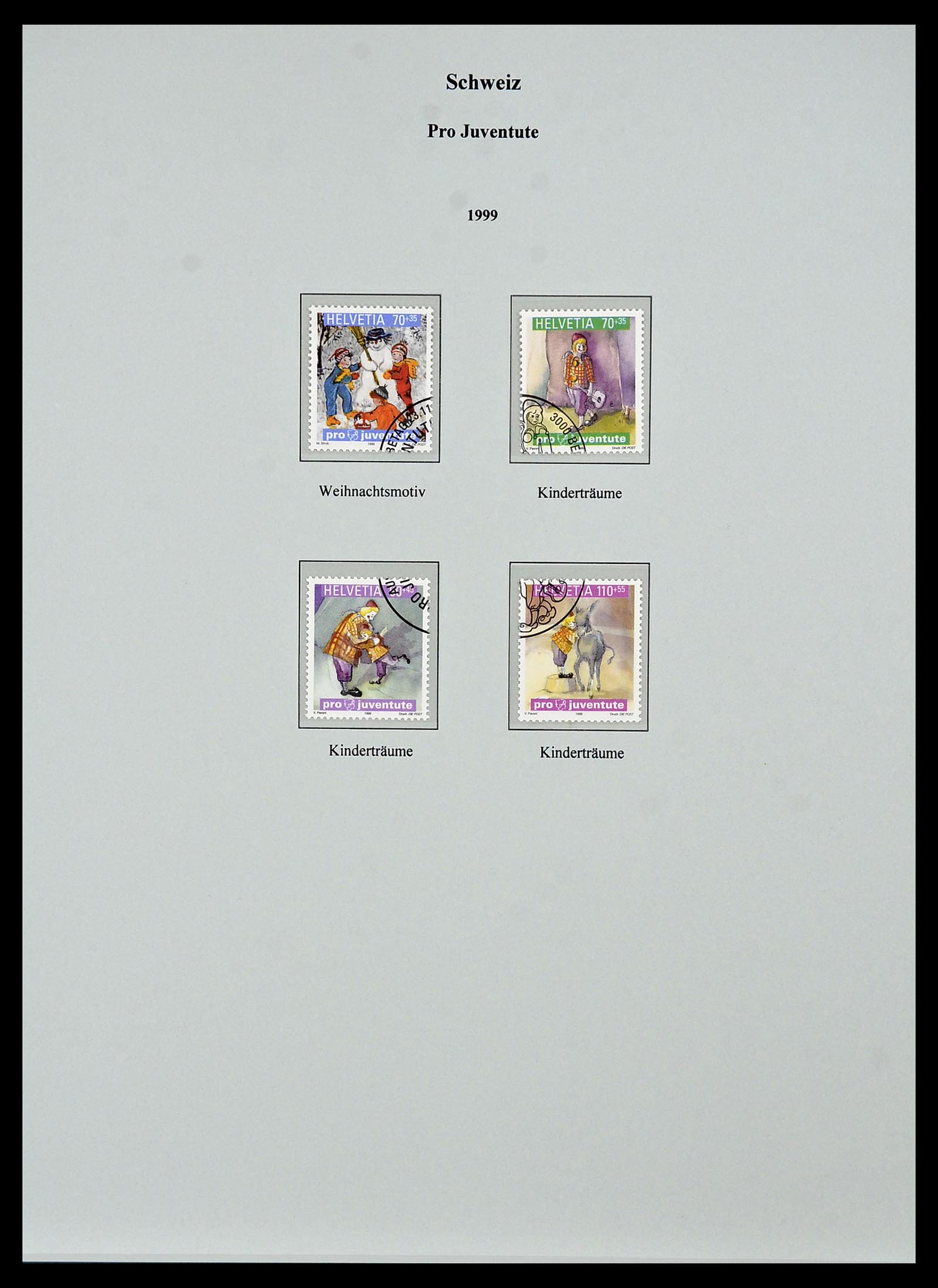 34244 427 - Postzegelverzameling 34244 Zwitserland 1822(!)-1989.