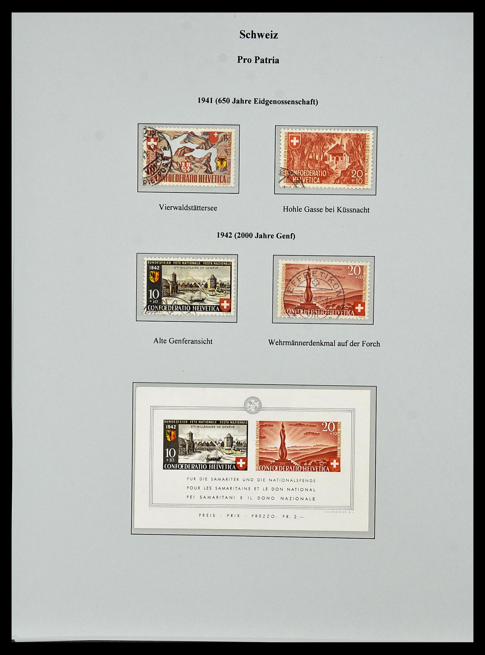 34244 430 - Stamp collection 34244 Switzerland 1822(!)-1989.