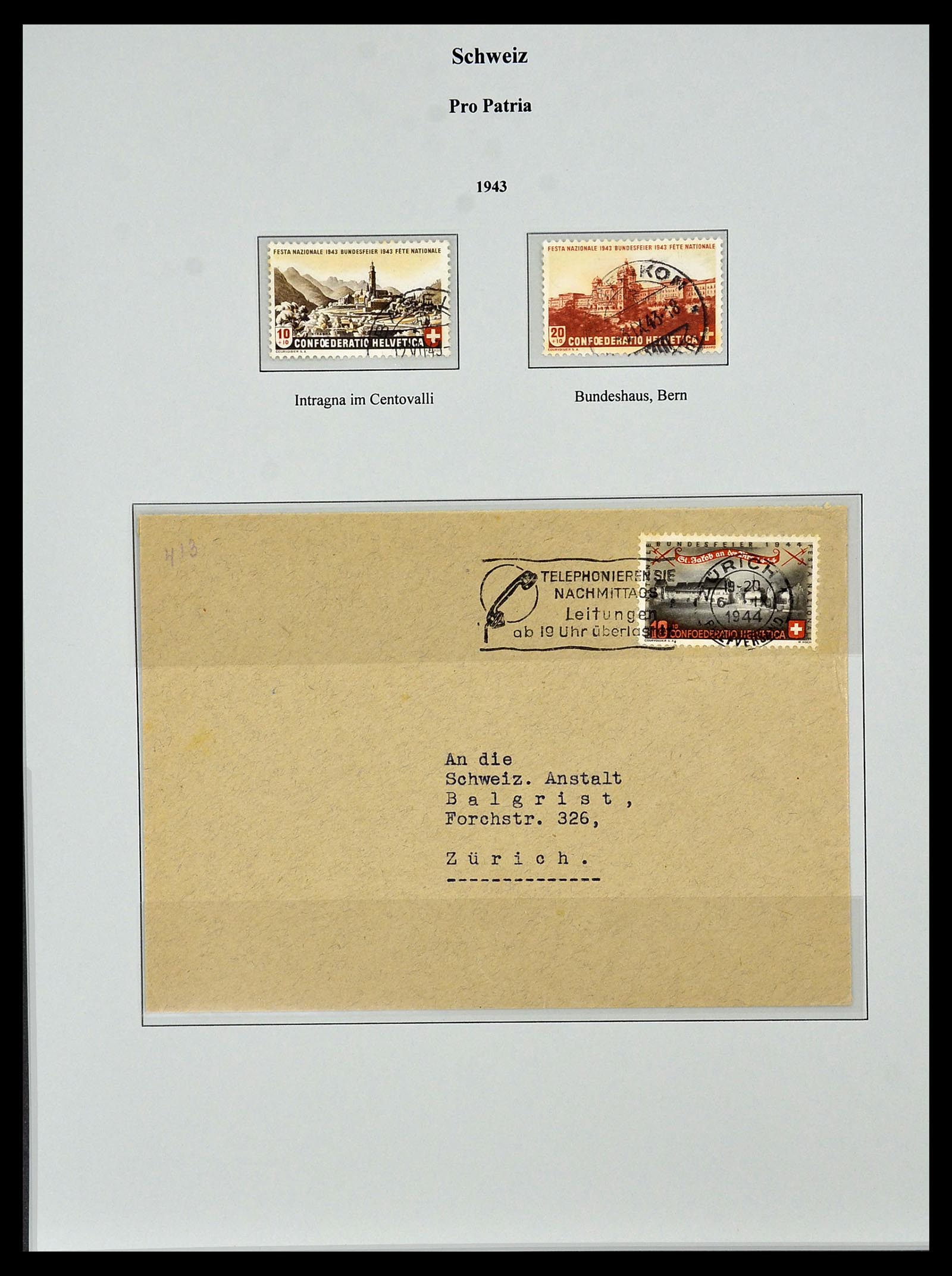 34244 431 - Postzegelverzameling 34244 Zwitserland 1822(!)-1989.