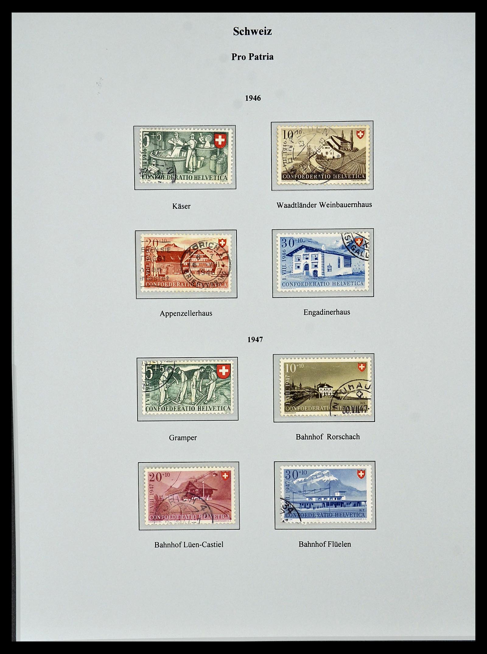 34244 433 - Stamp collection 34244 Switzerland 1822(!)-1989.