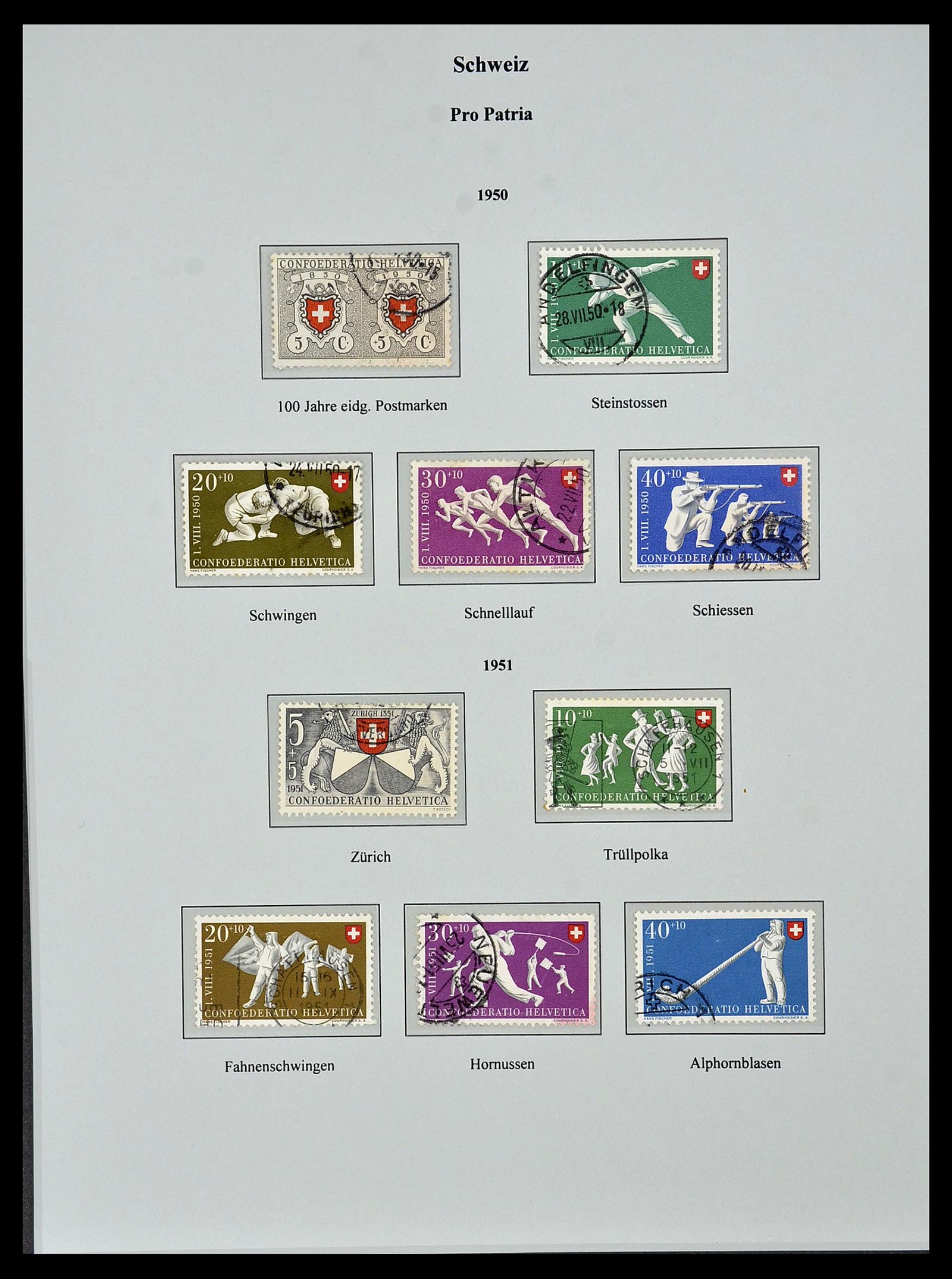 34244 435 - Postzegelverzameling 34244 Zwitserland 1822(!)-1989.