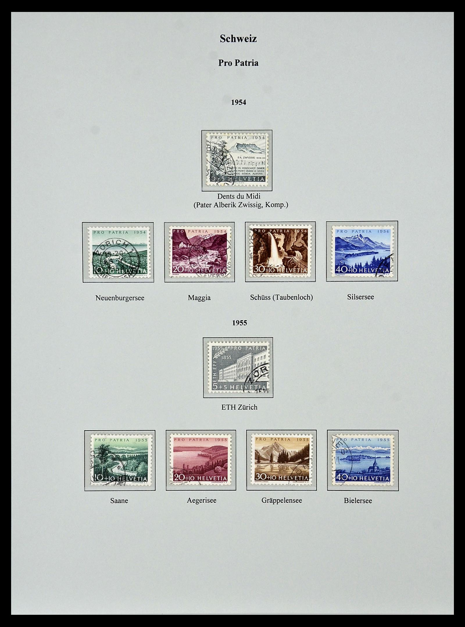 34244 438 - Postzegelverzameling 34244 Zwitserland 1822(!)-1989.