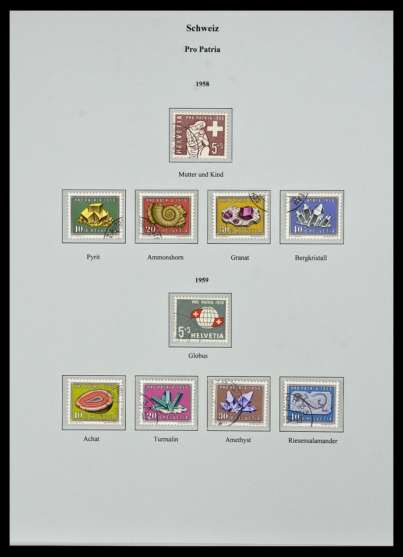 34244 440 - Stamp collection 34244 Switzerland 1822(!)-1989.