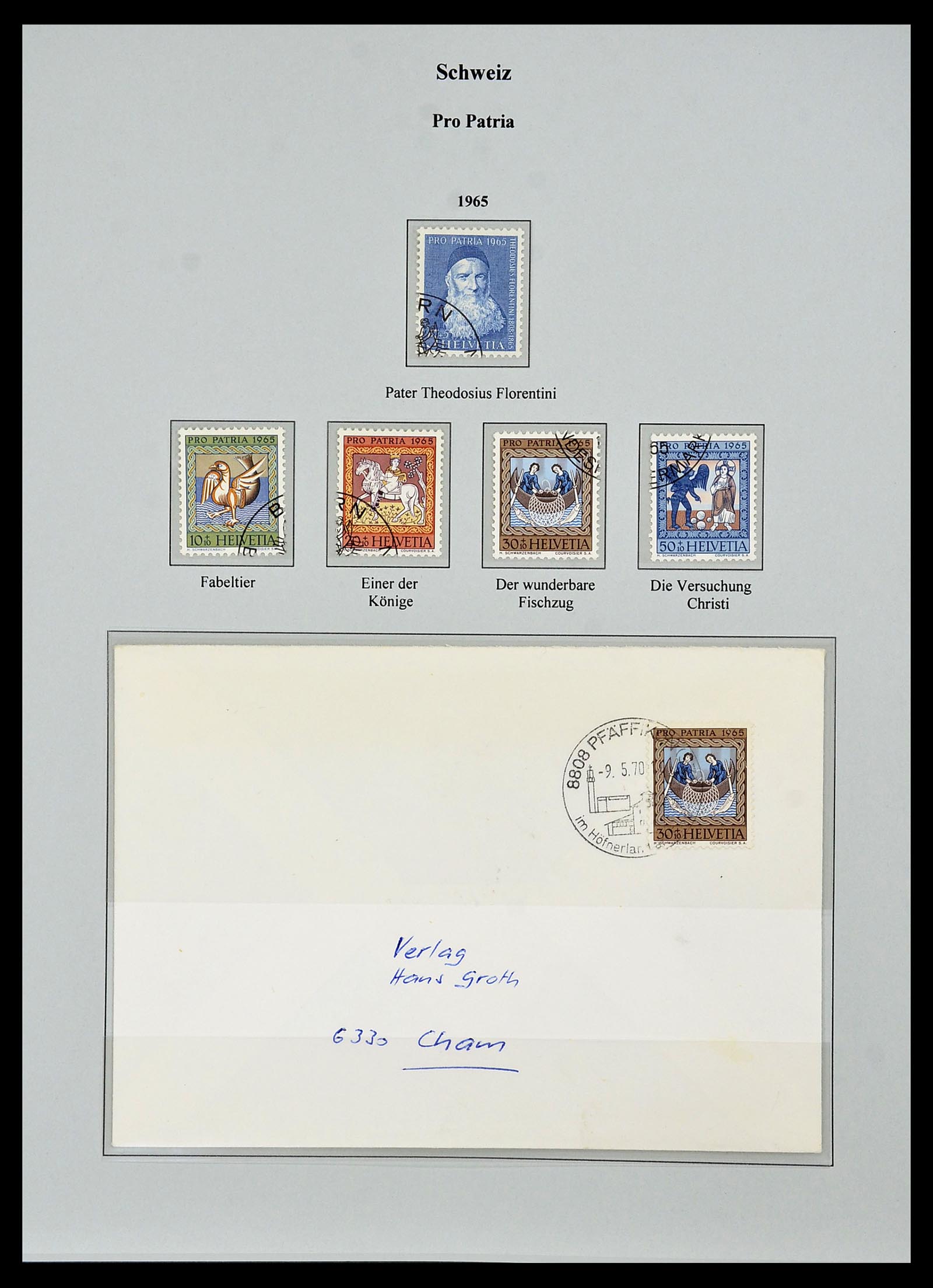 34244 445 - Postzegelverzameling 34244 Zwitserland 1822(!)-1989.
