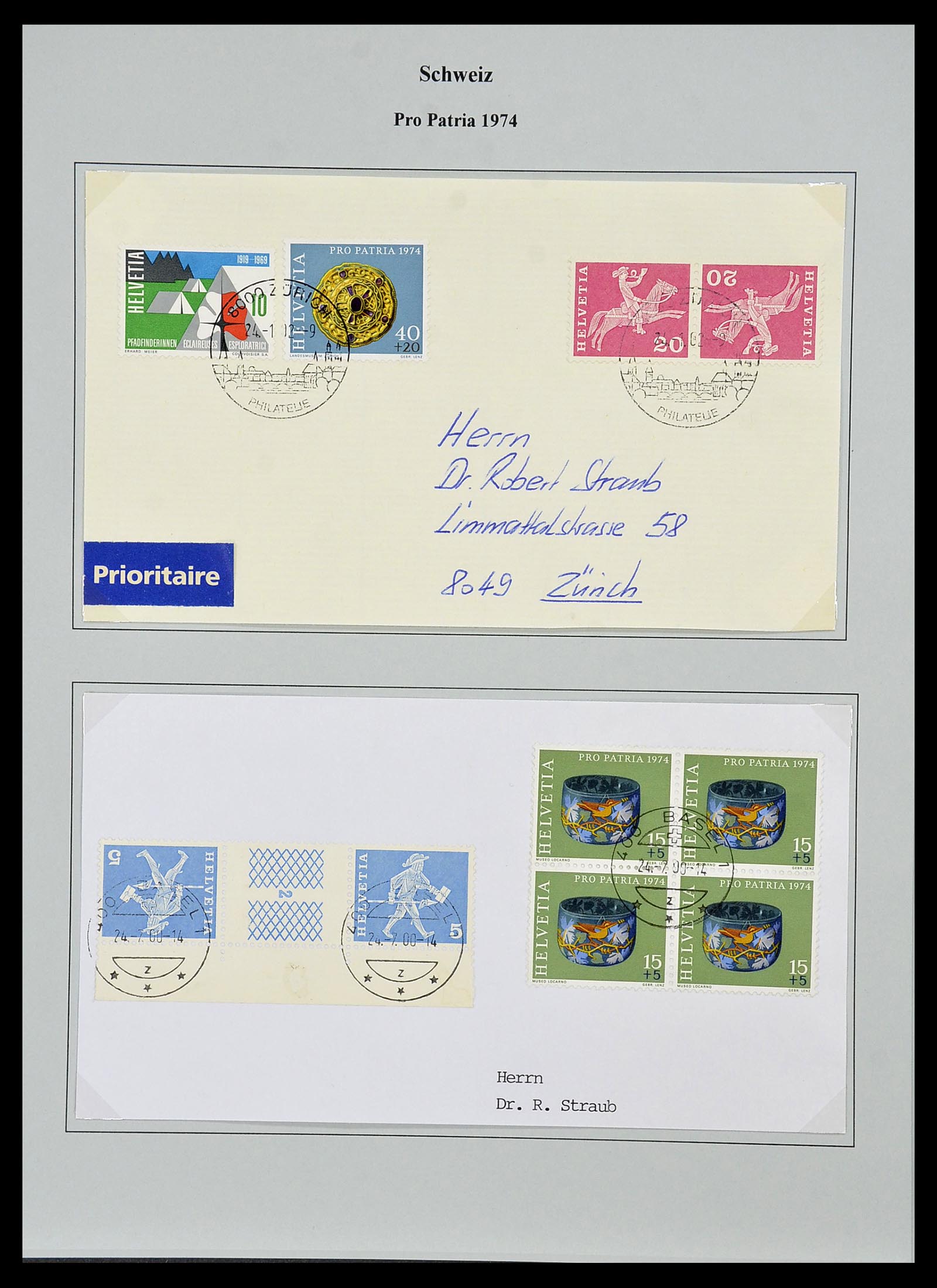 34244 459 - Stamp collection 34244 Switzerland 1822(!)-1989.