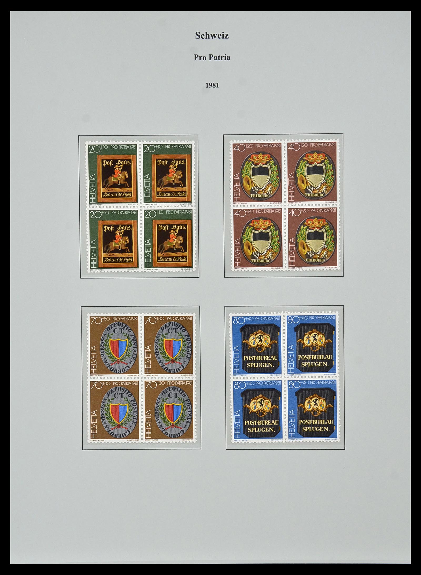 34244 465 - Stamp collection 34244 Switzerland 1822(!)-1989.