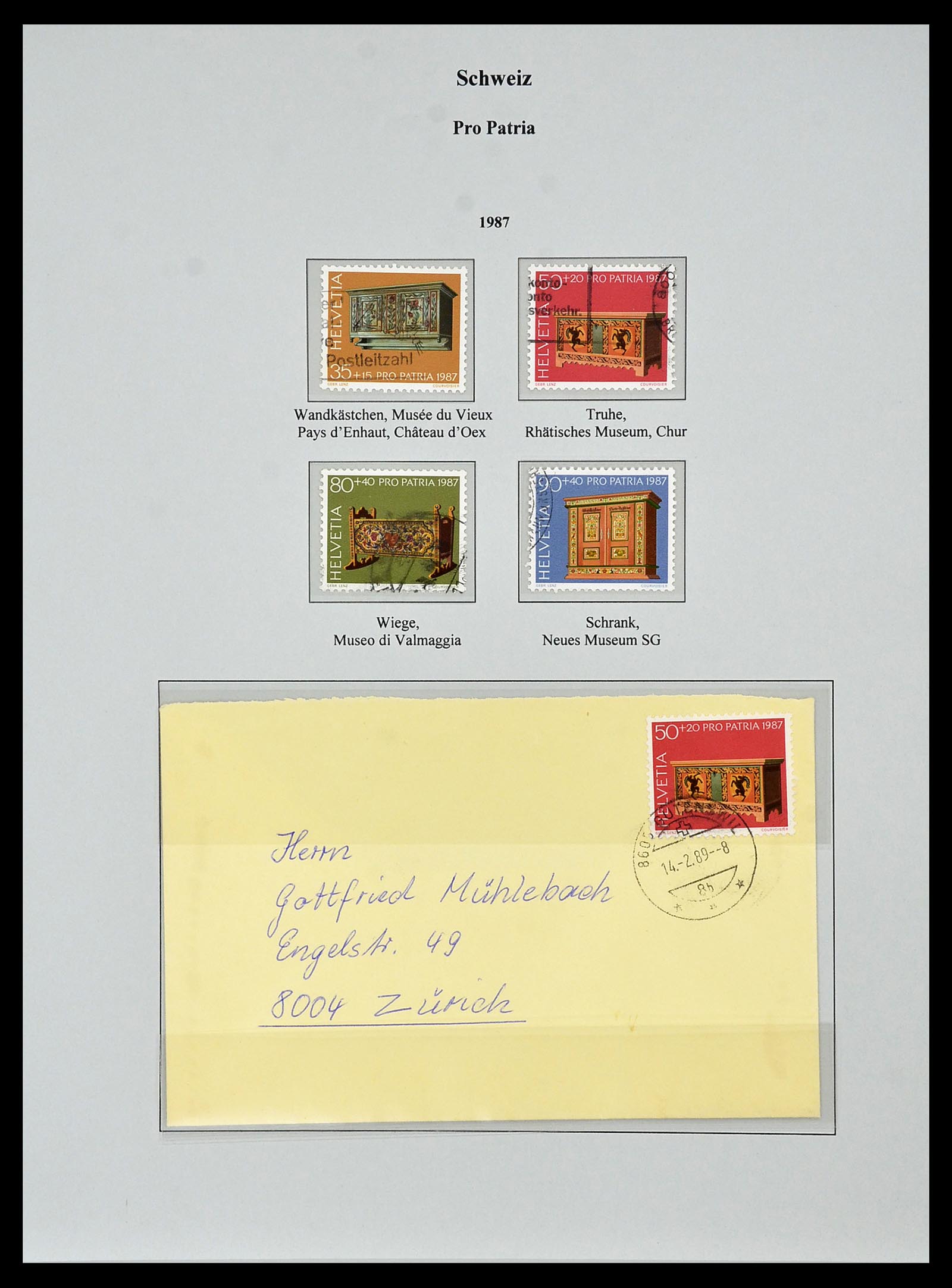 34244 470 - Postzegelverzameling 34244 Zwitserland 1822(!)-1989.