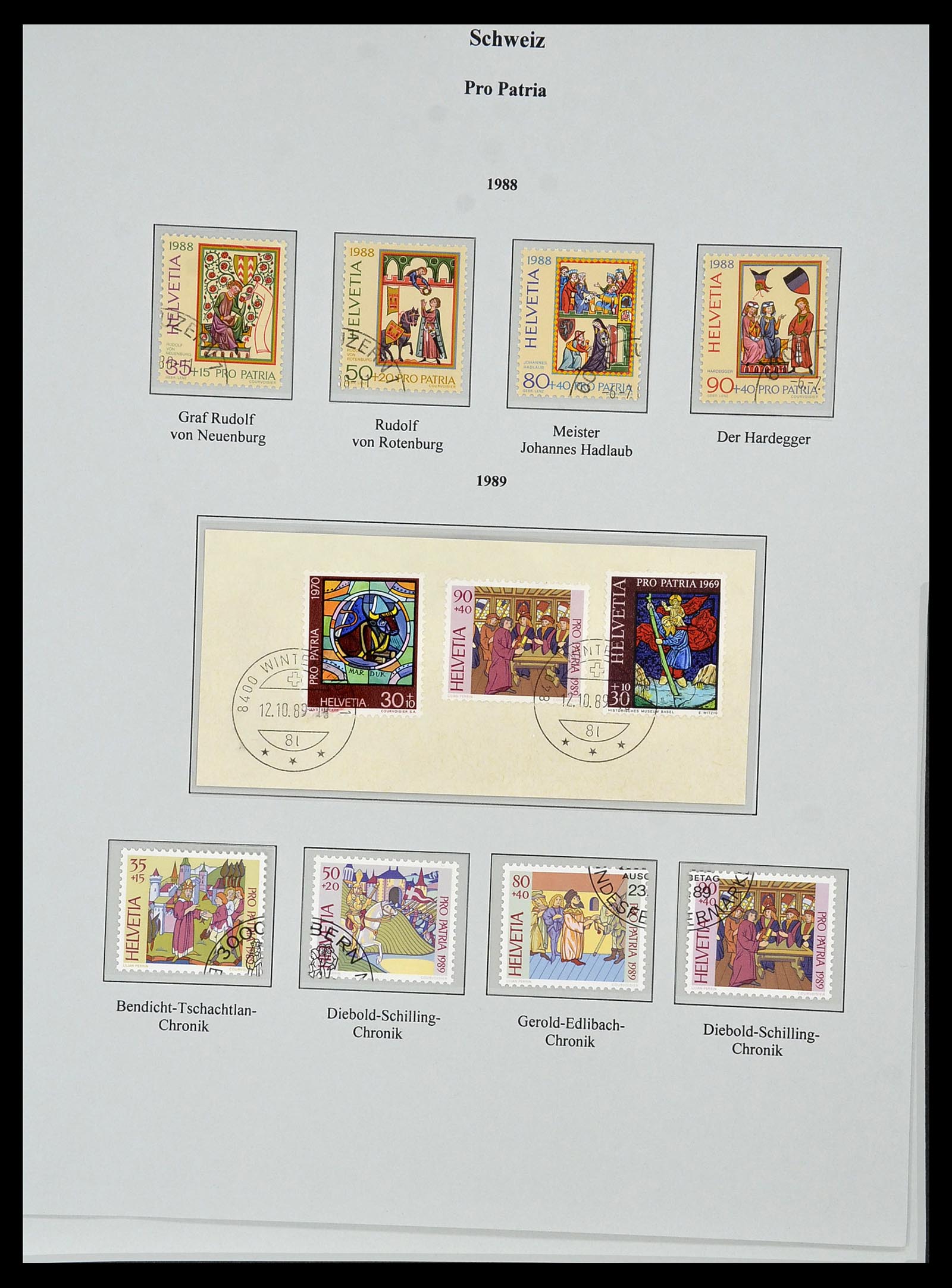 34244 471 - Postzegelverzameling 34244 Zwitserland 1822(!)-1989.