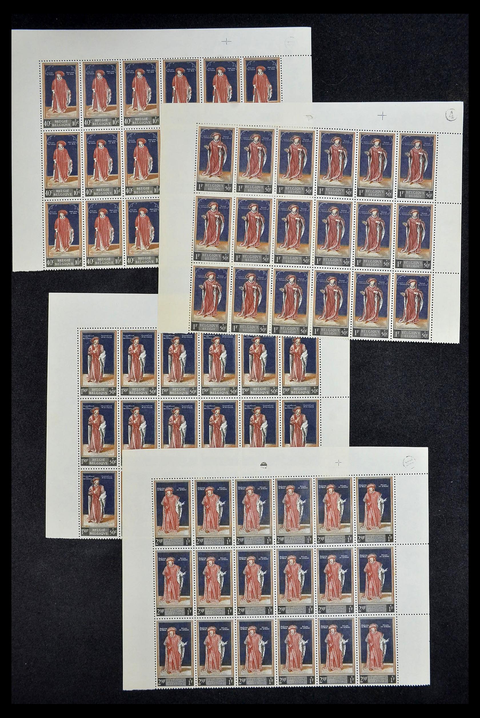 34246 003 - Postzegelverzameling 34246 België 1957-1963.