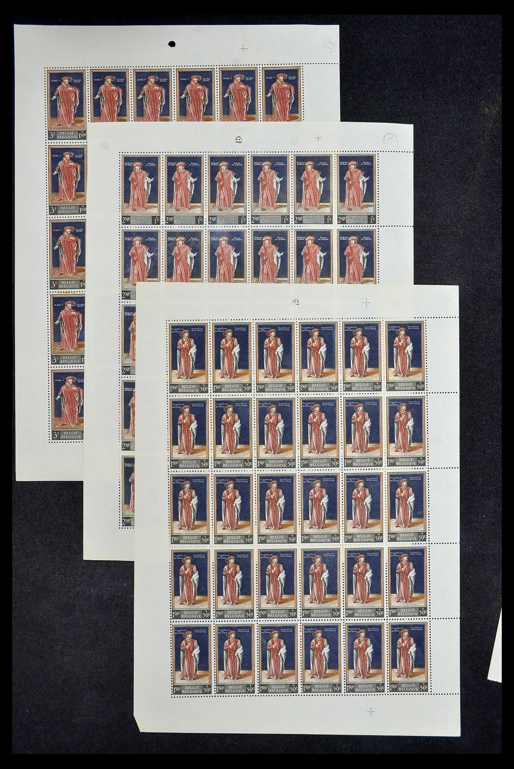 34246 004 - Postzegelverzameling 34246 België 1957-1963.