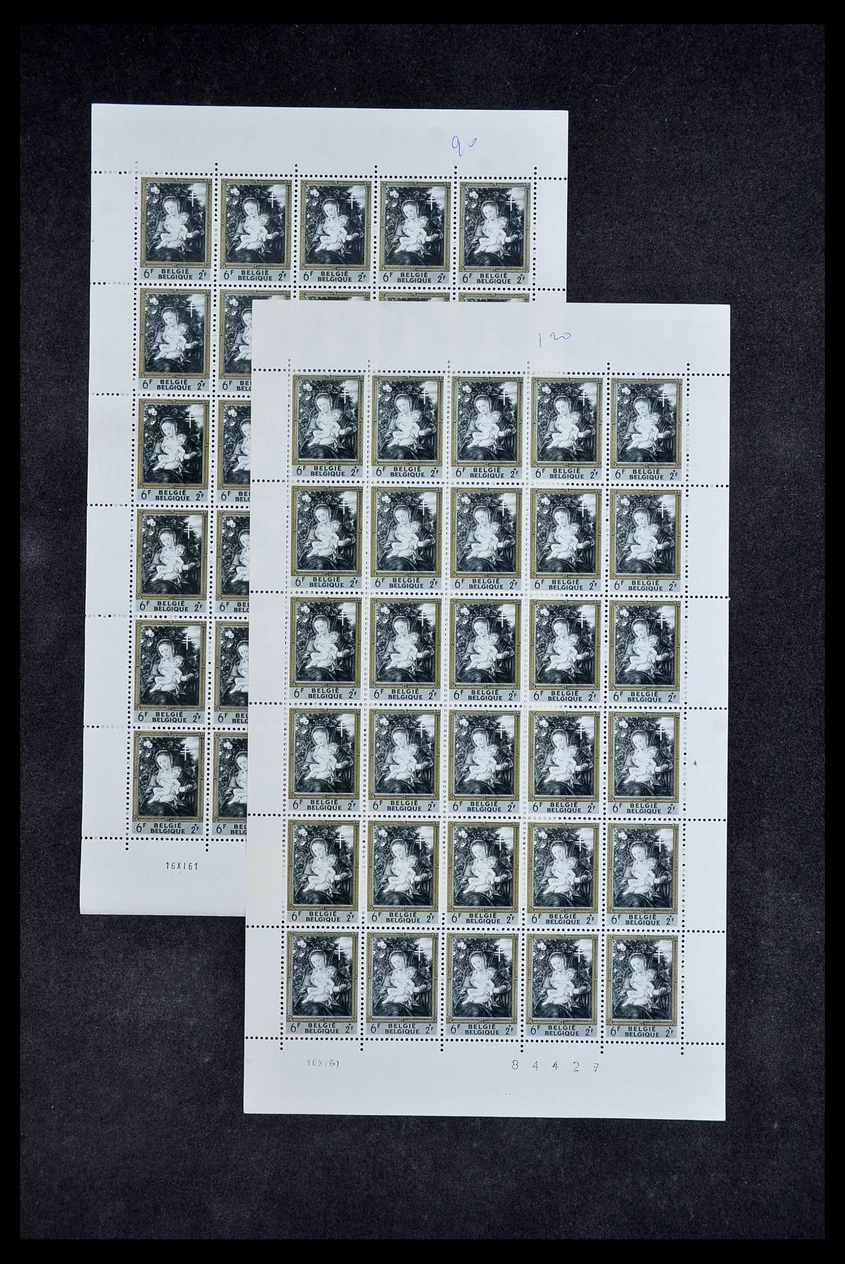 34246 008 - Postzegelverzameling 34246 België 1957-1963.