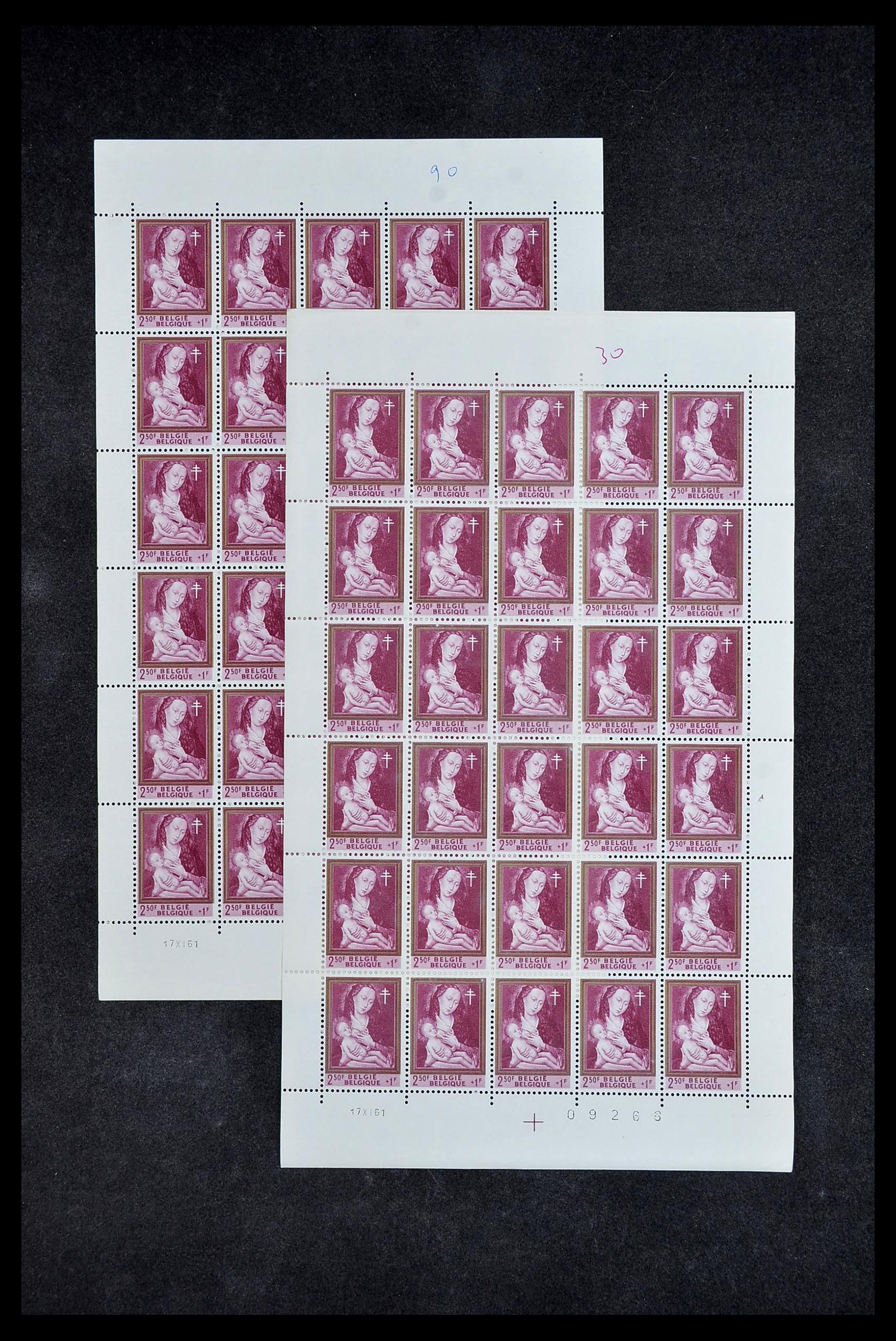 34246 009 - Postzegelverzameling 34246 België 1957-1963.
