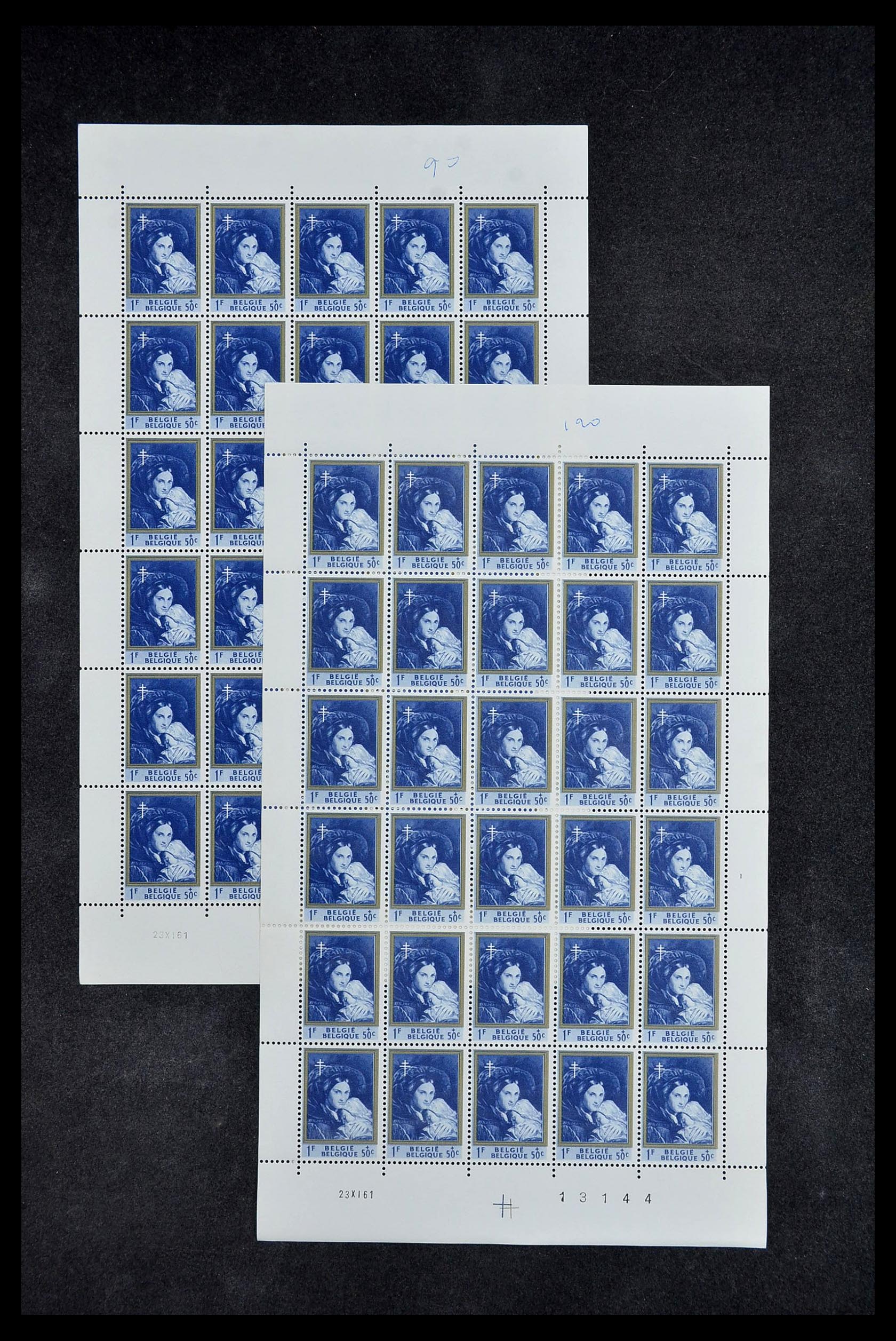 34246 010 - Postzegelverzameling 34246 België 1957-1963.