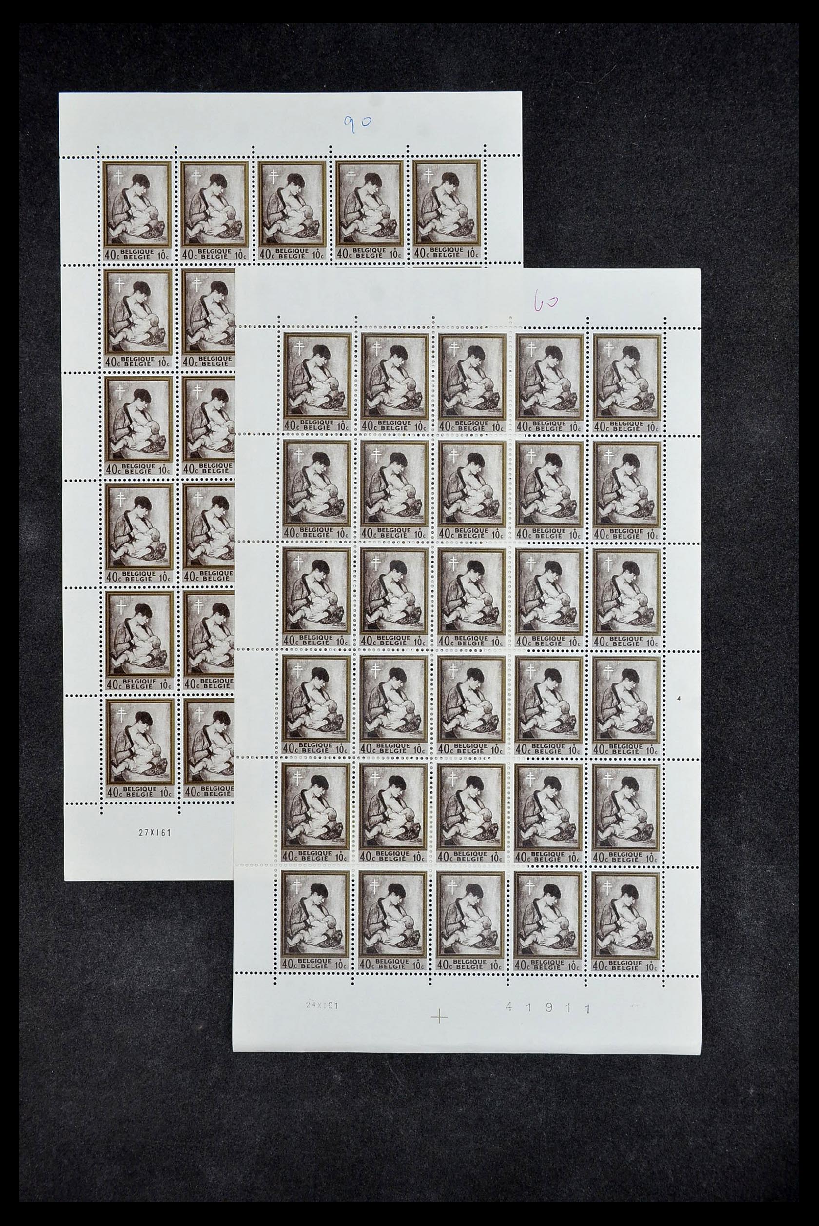34246 012 - Postzegelverzameling 34246 België 1957-1963.