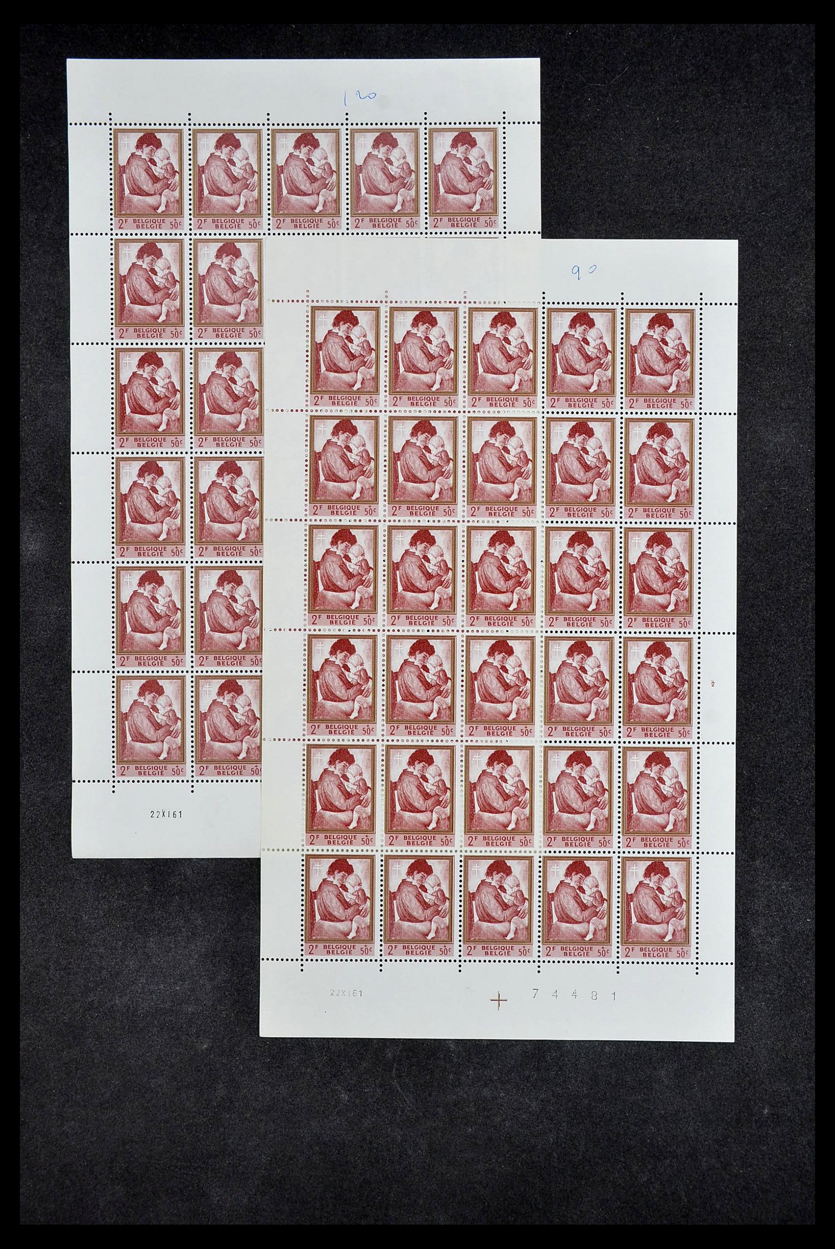 34246 013 - Postzegelverzameling 34246 België 1957-1963.