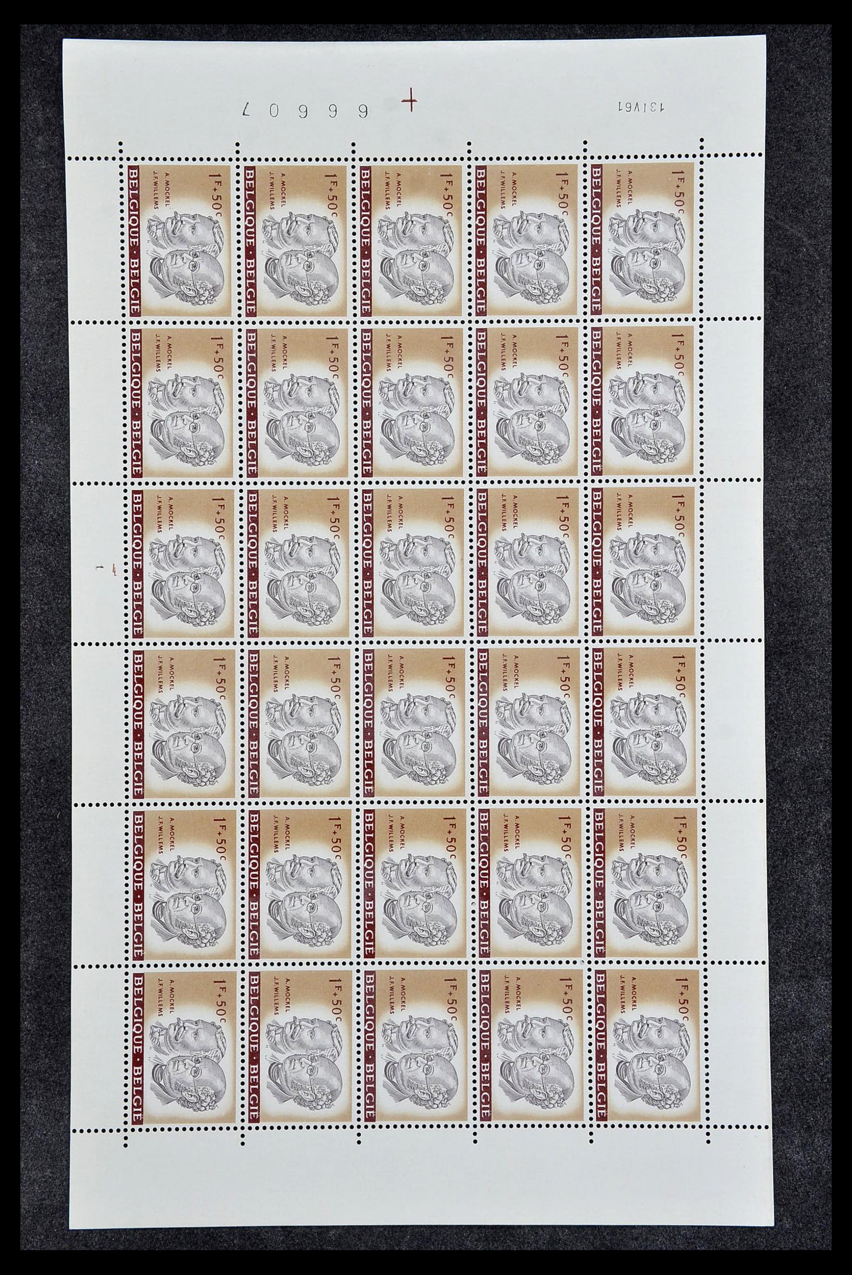 34246 018 - Postzegelverzameling 34246 België 1957-1963.