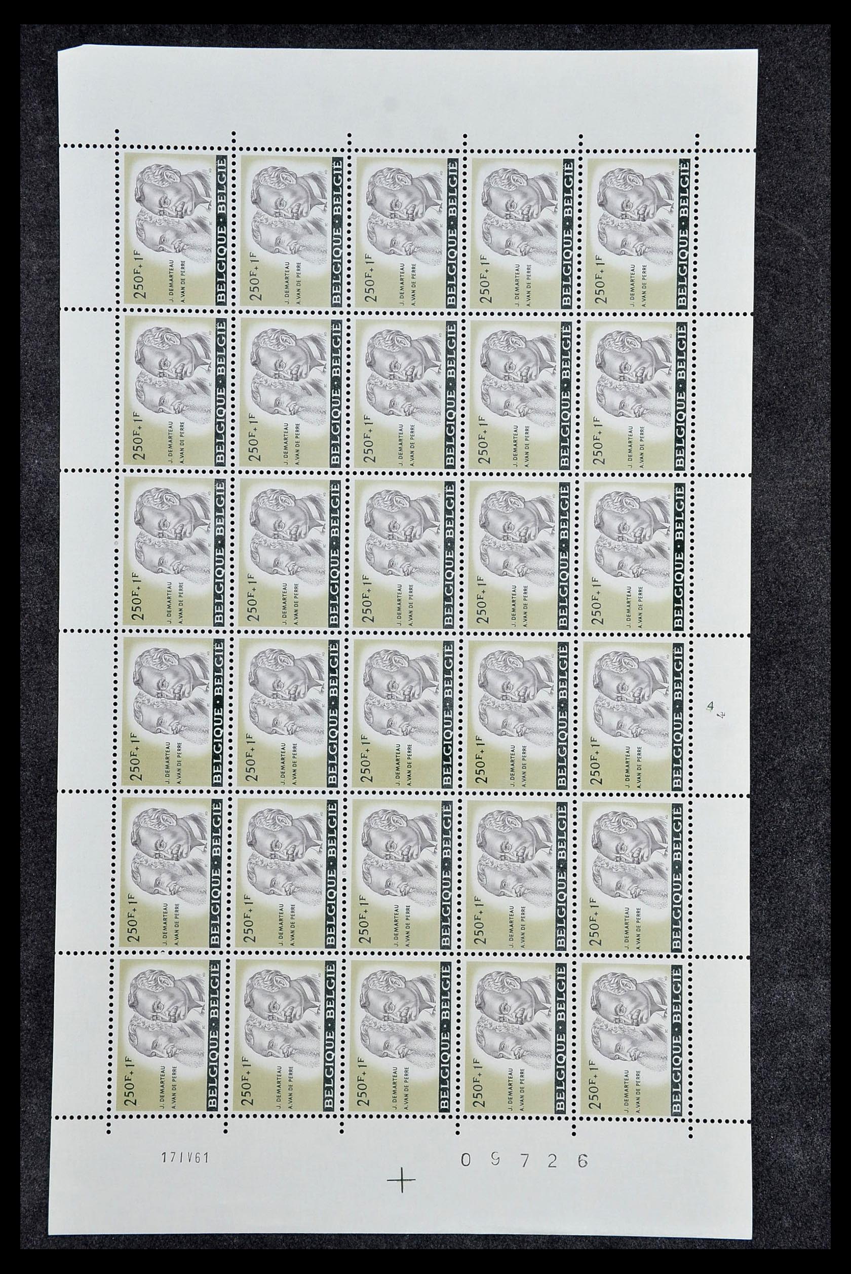 34246 020 - Postzegelverzameling 34246 België 1957-1963.