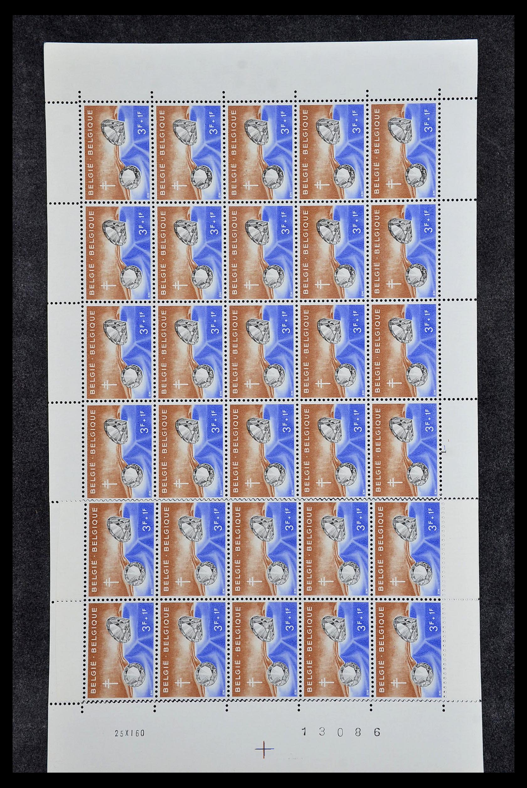 34246 024 - Postzegelverzameling 34246 België 1957-1963.