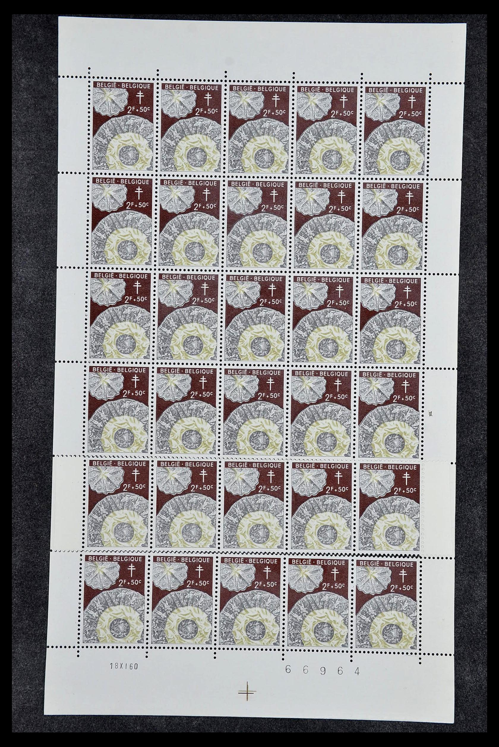 34246 026 - Postzegelverzameling 34246 België 1957-1963.