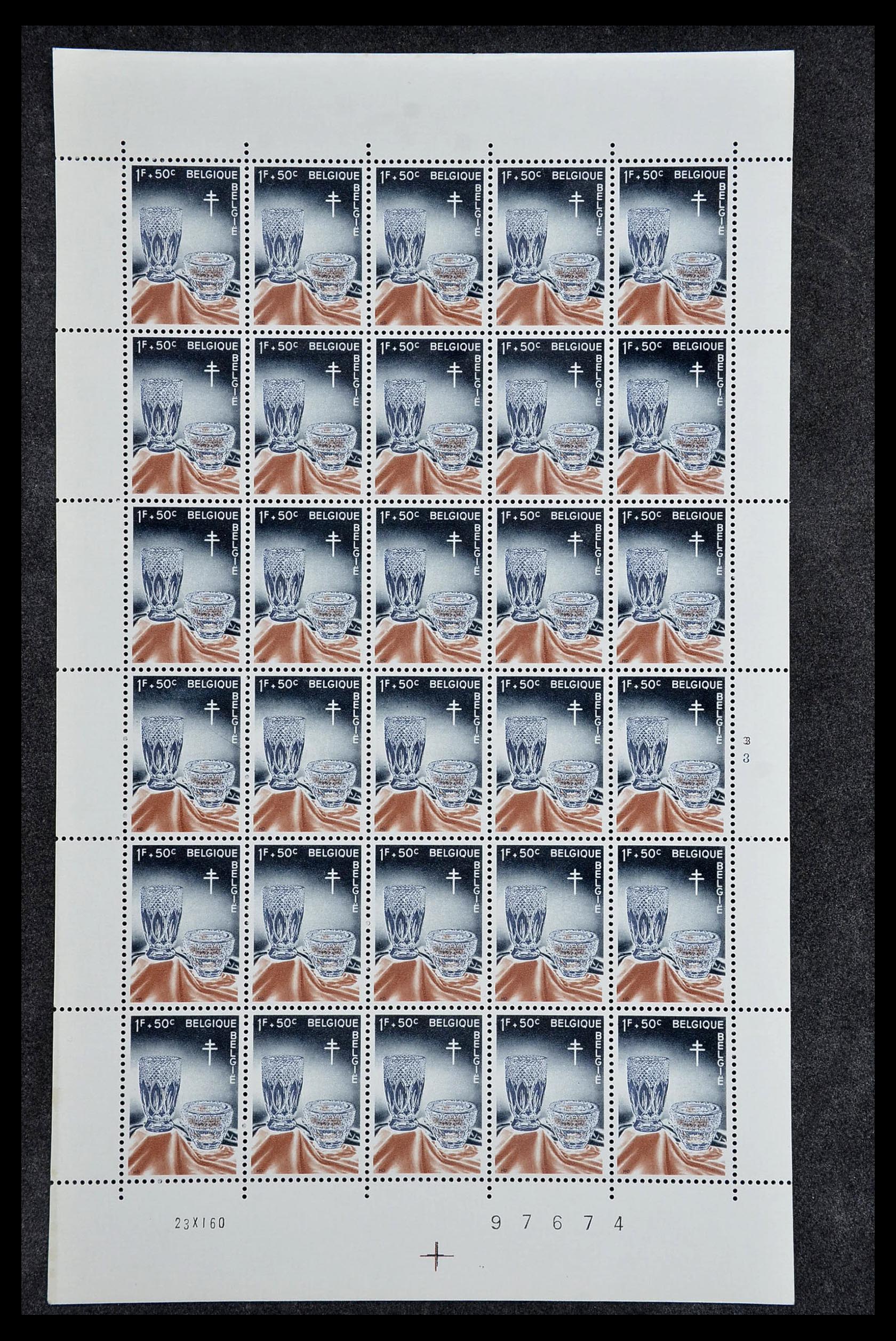34246 027 - Postzegelverzameling 34246 België 1957-1963.