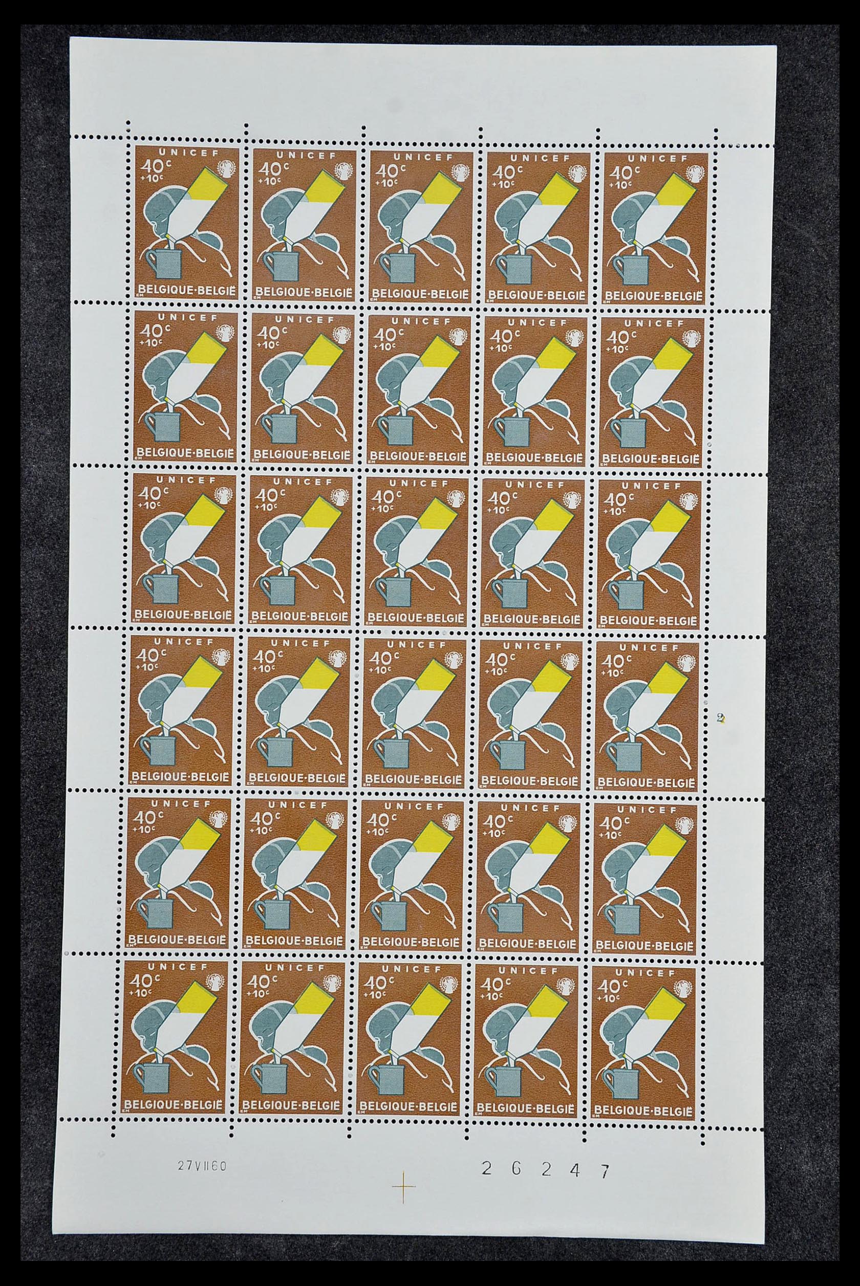 34246 029 - Postzegelverzameling 34246 België 1957-1963.