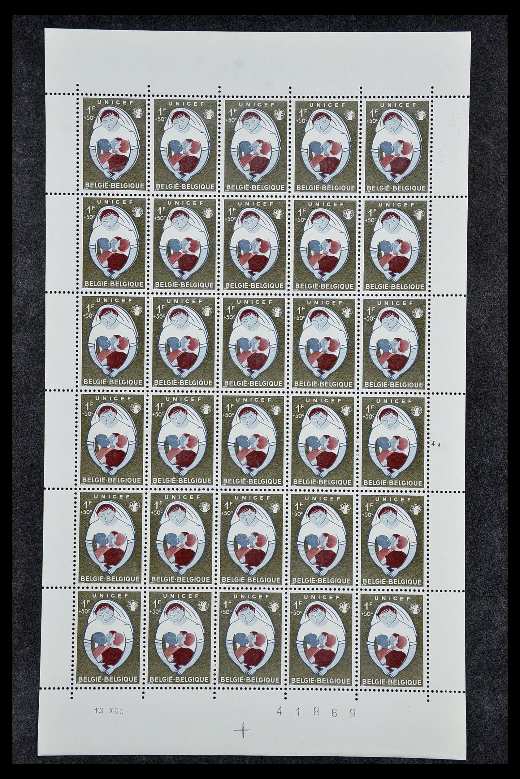 34246 030 - Postzegelverzameling 34246 België 1957-1963.